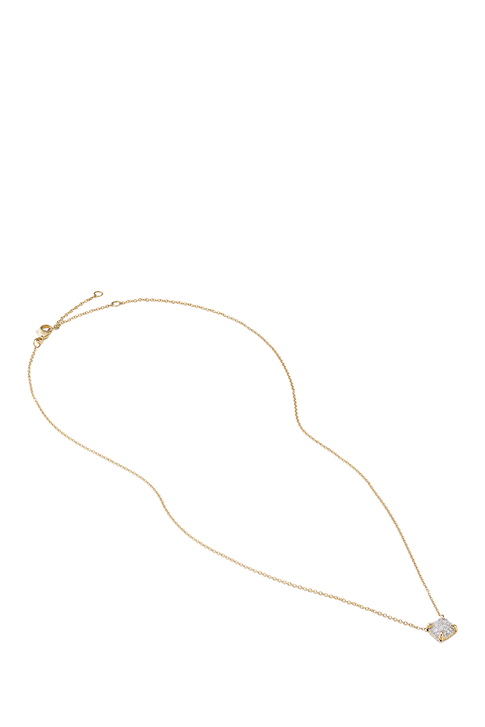 قلادة بيتيت شاتلين مرصعة بالماس وذهب عيار 18