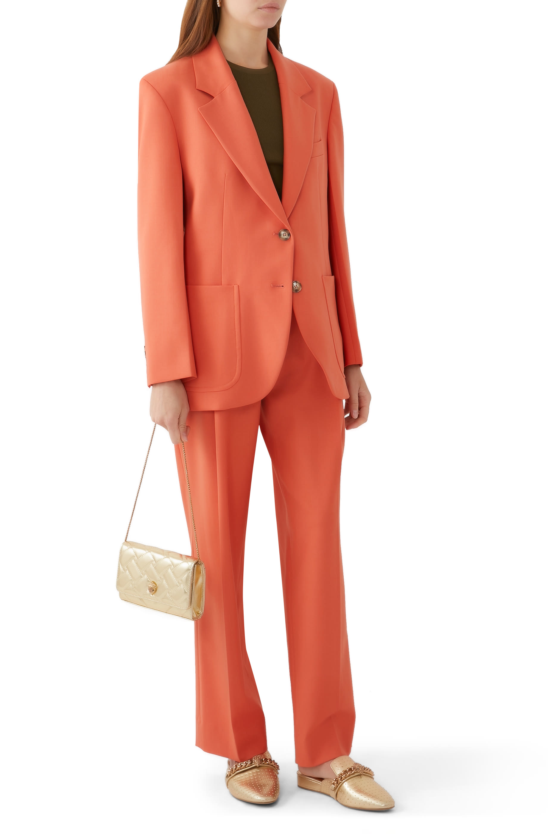 حذاء تشيلسي مفتوح من الخلف بكعب مسطح وحلي