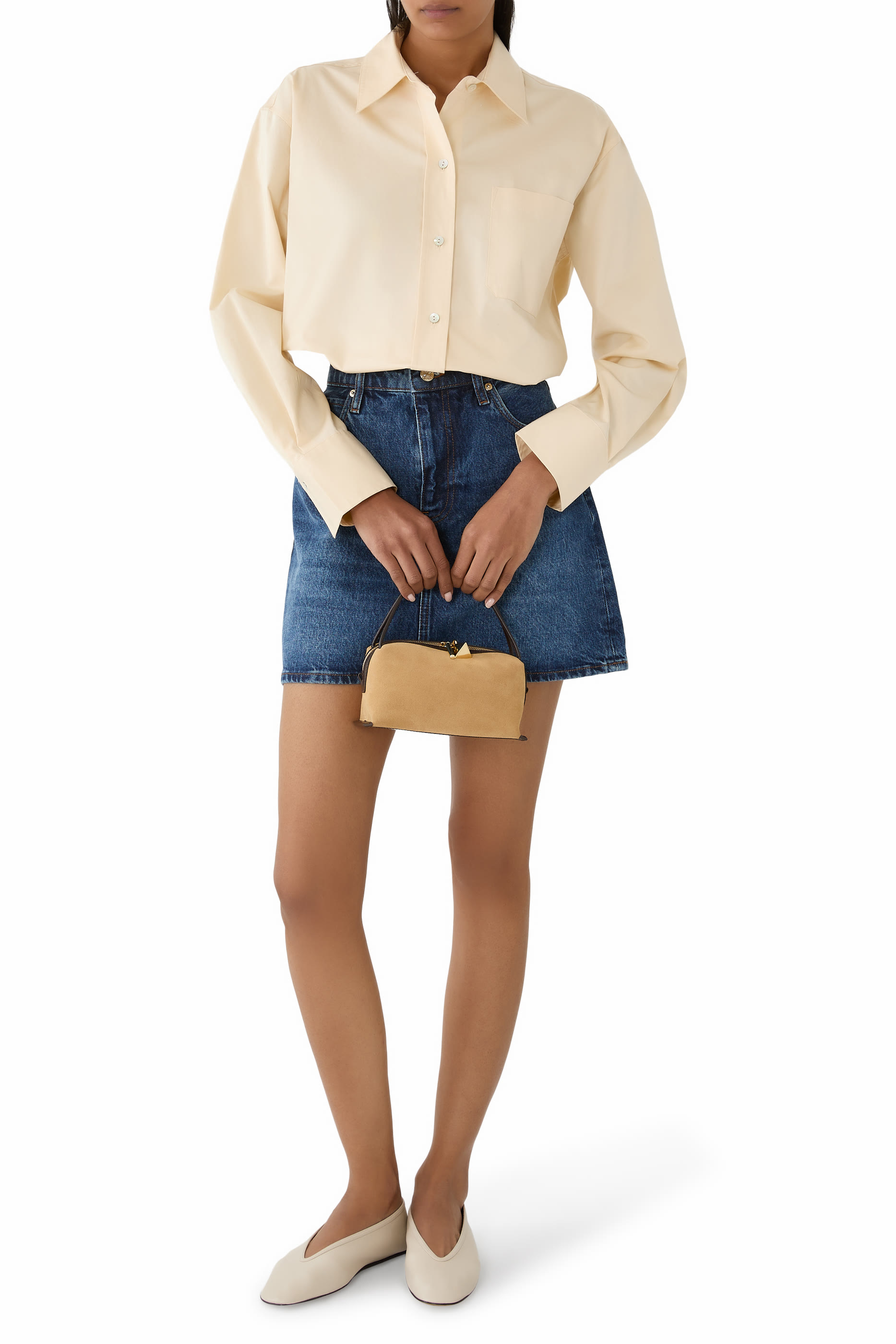 حقيبة هوبو ذهبية شمواه