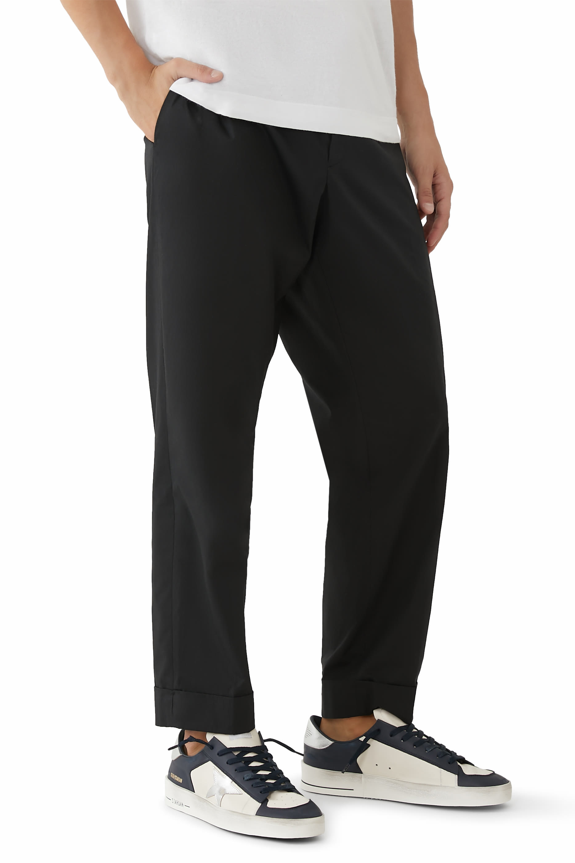 سنيكرز ستاردان برقعة نجمة لامعة وجزء أعلى الكعب جلد نابا