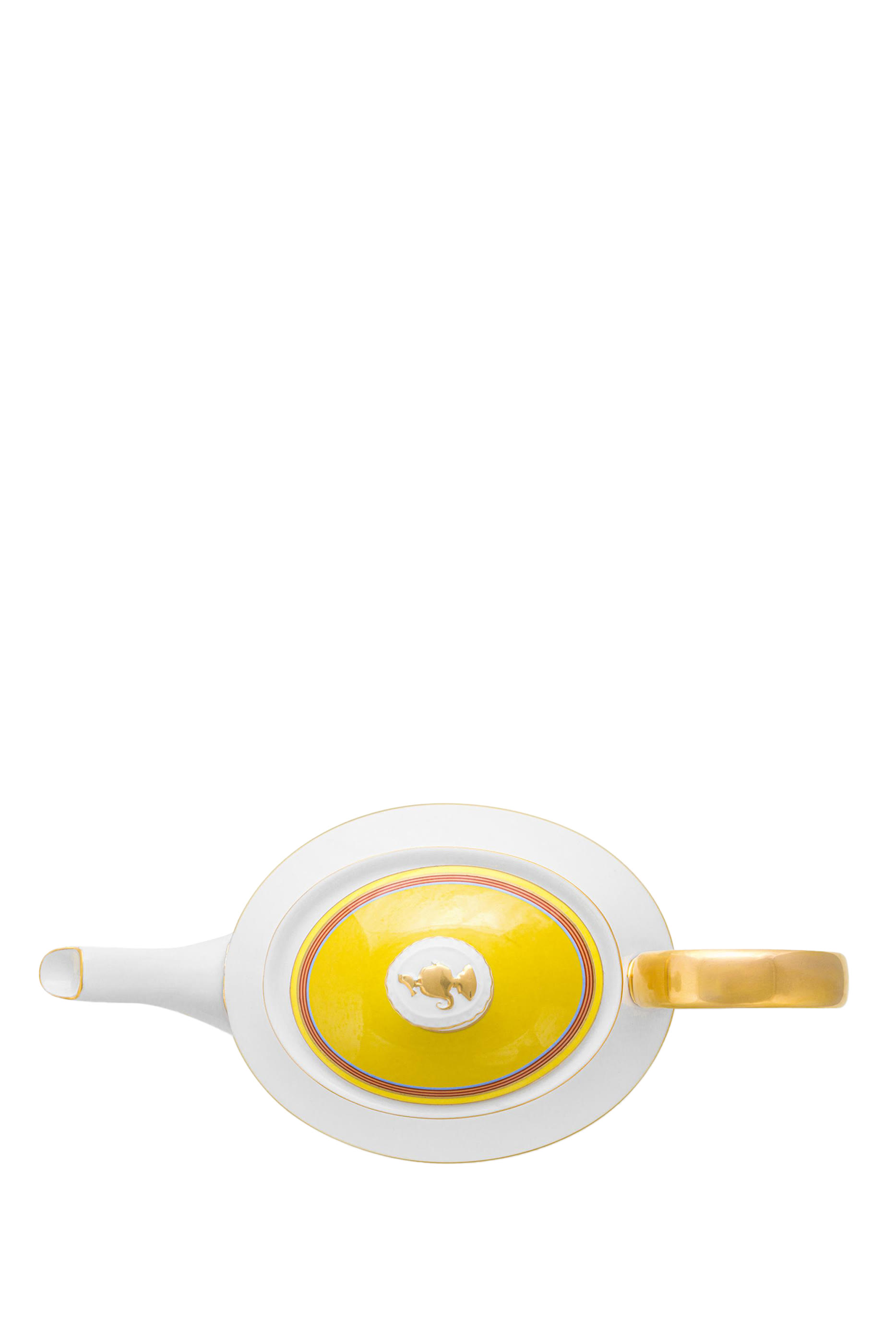 إبريق شاي كبير شيك بنقشة مخططة