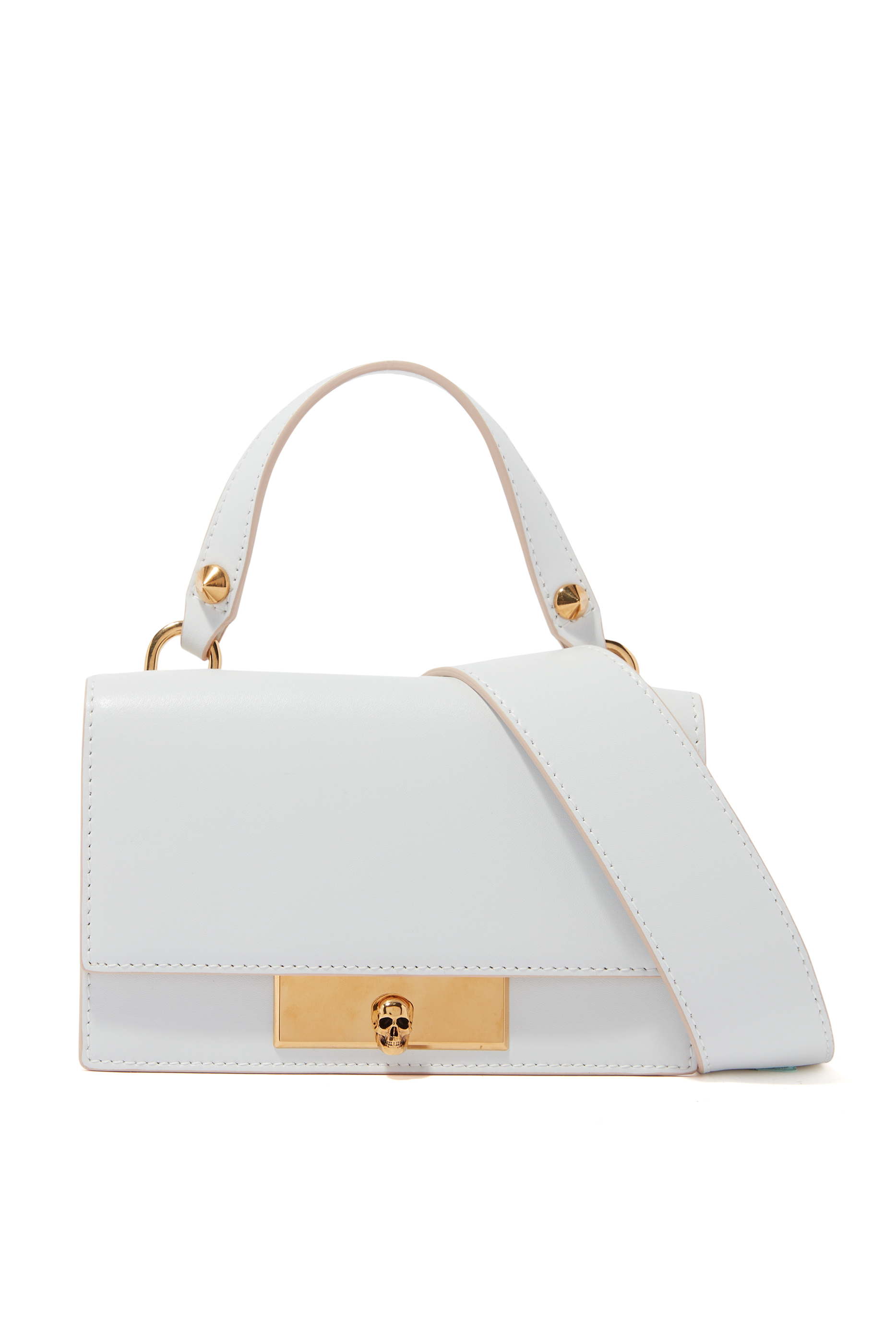 حقيبة ميني بقفل مزين بجمجمة