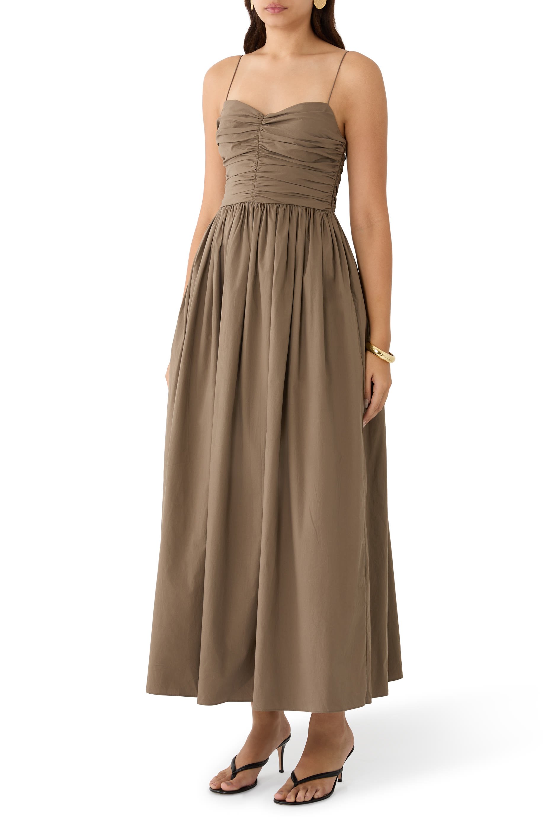 فستان بصدرية بكشكش