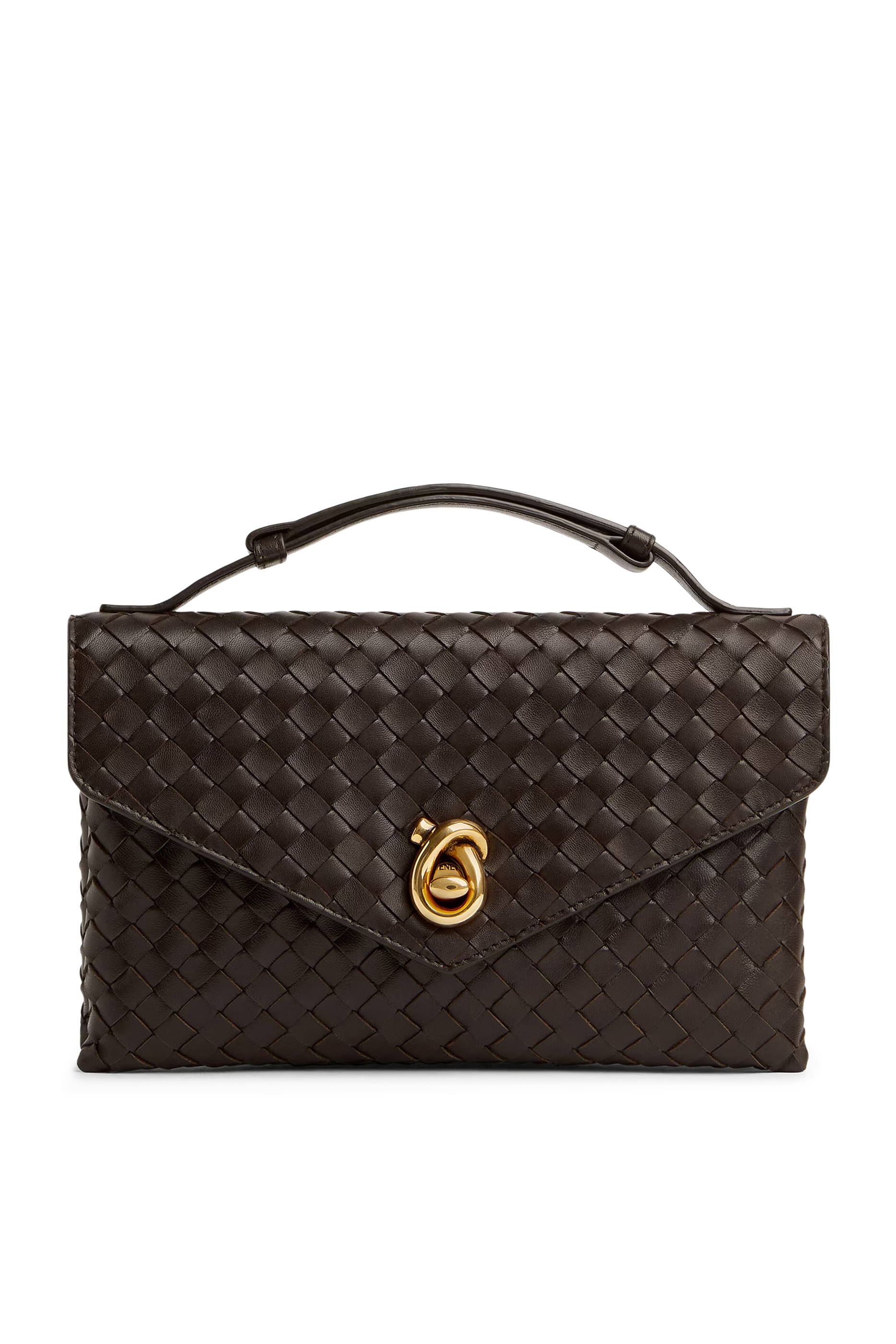 حقيبة كروس بقفل على شكل عقدة