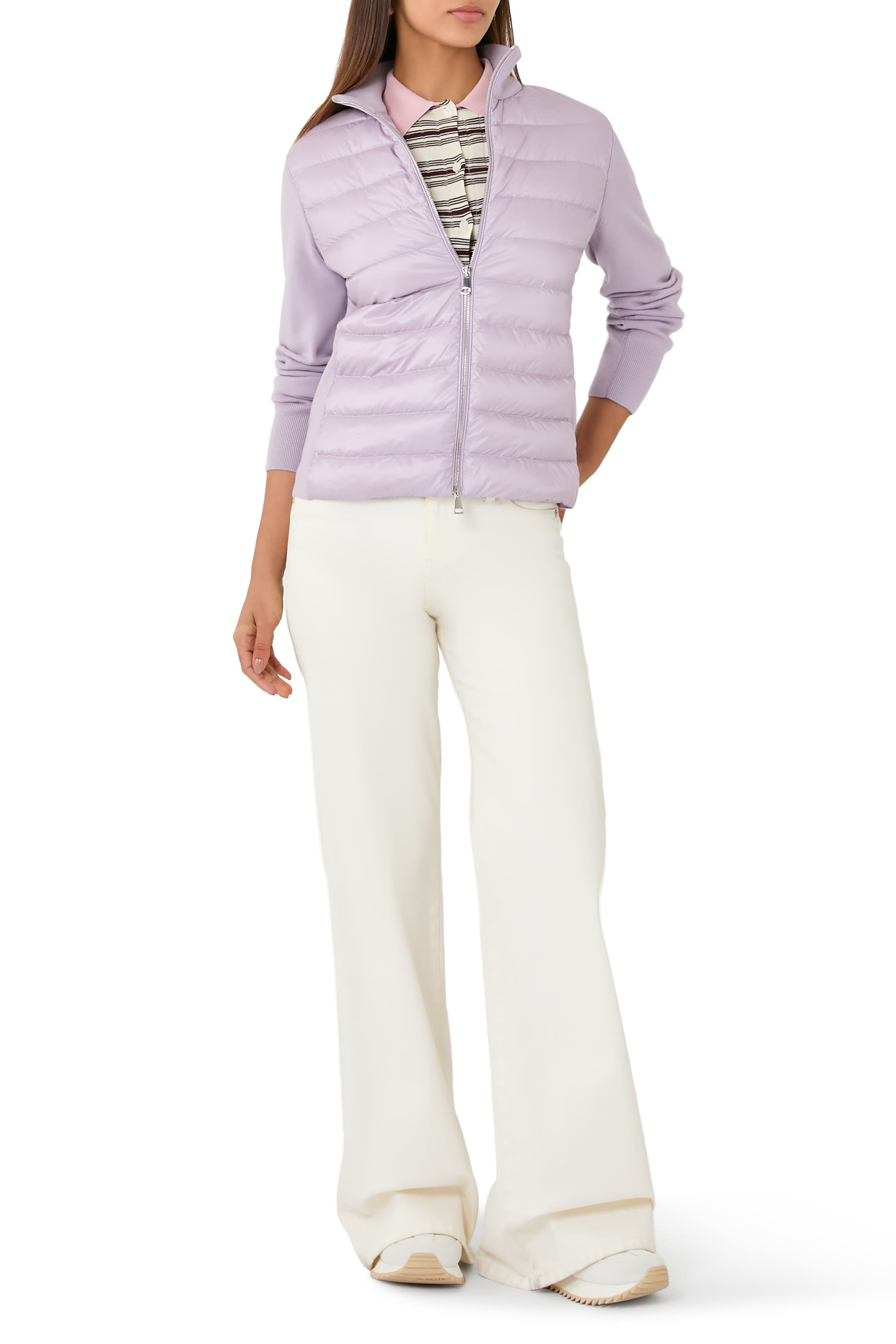 كارديجان مبطن بسحاب صوف