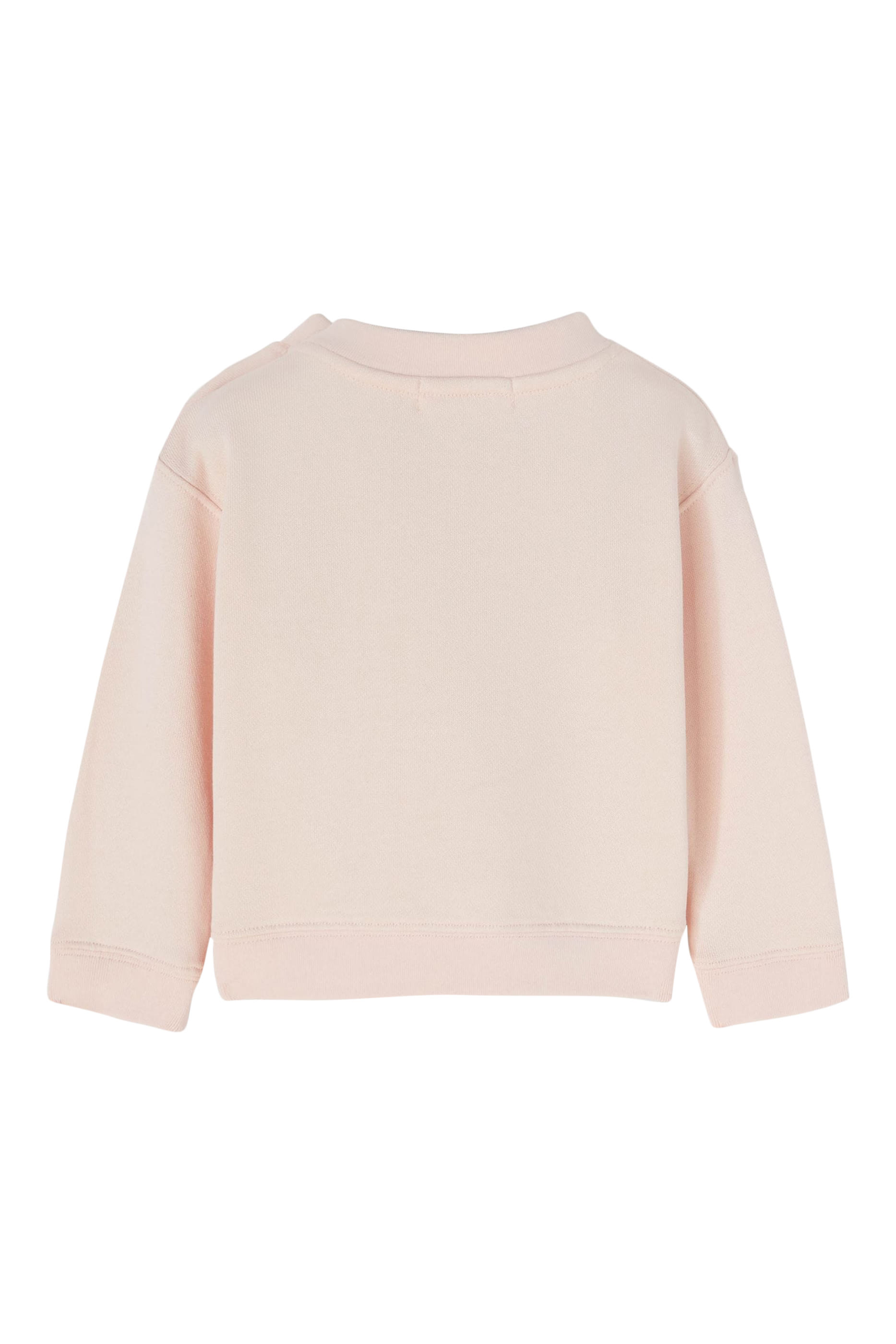 سويت شيرت بياقة ضيقة بطبعات شعار الماركة مقوس للأطفال