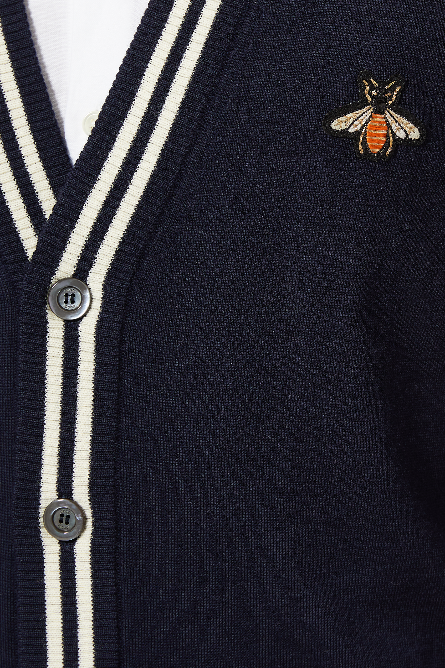 كارديغان صوف برقعة نحلة