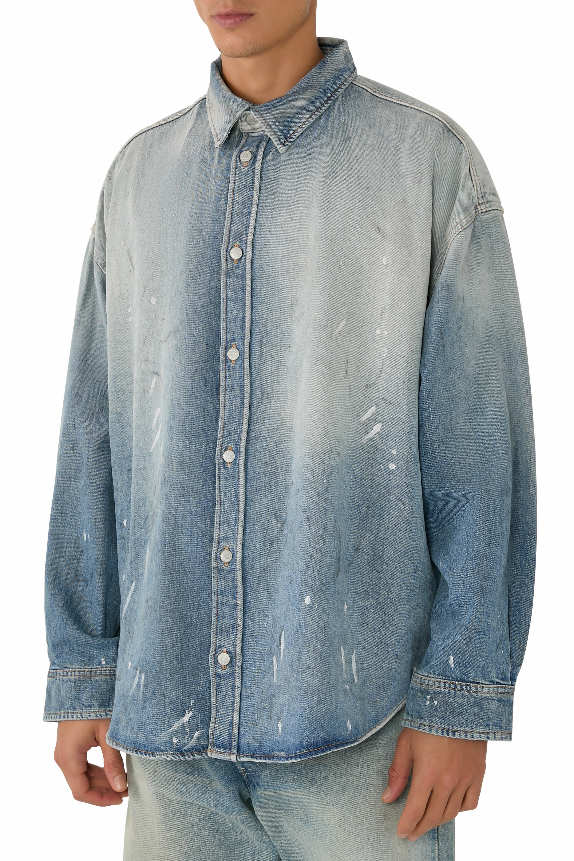 Denim Button-up Shirt