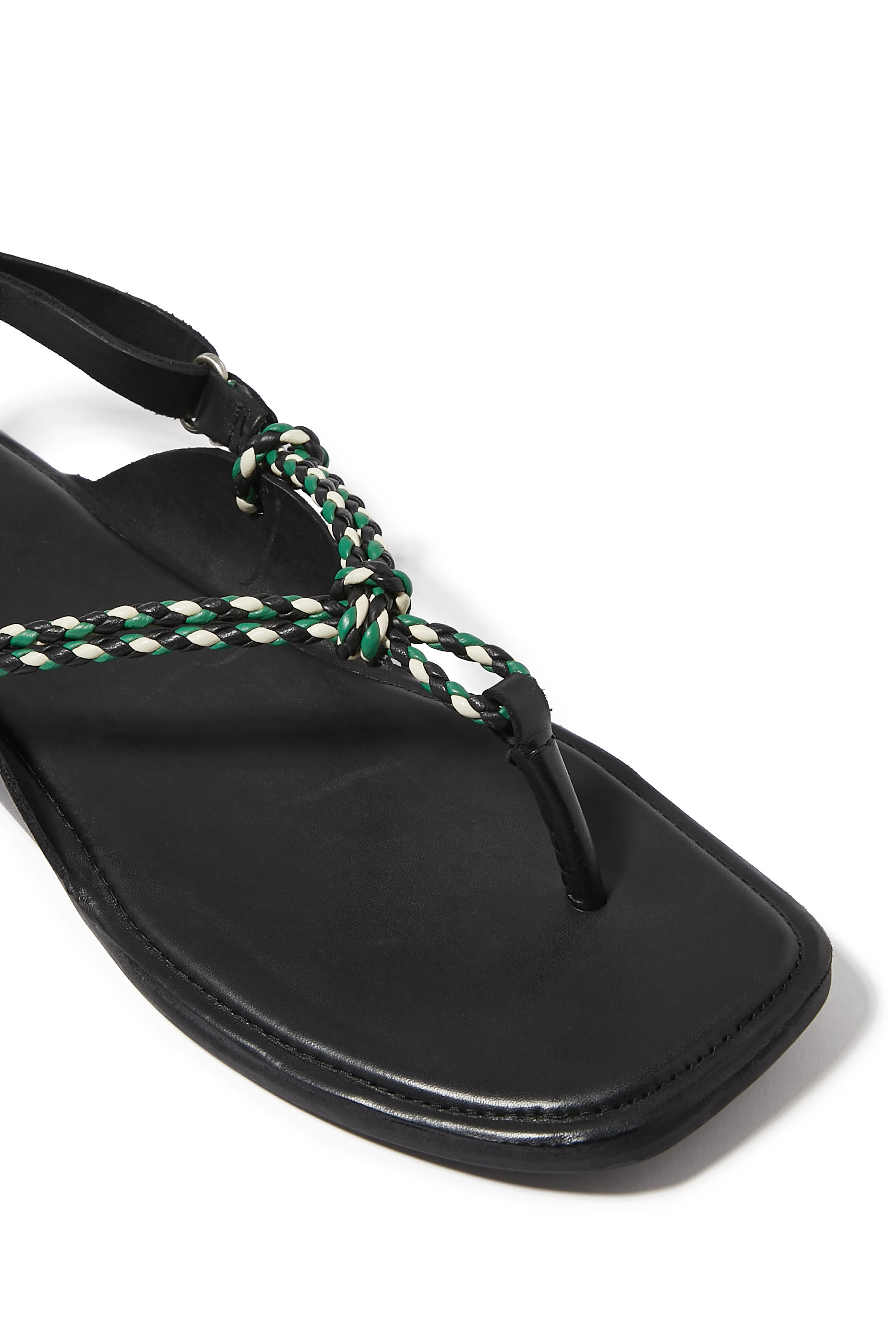 صندل بتصميم مجدول حبل