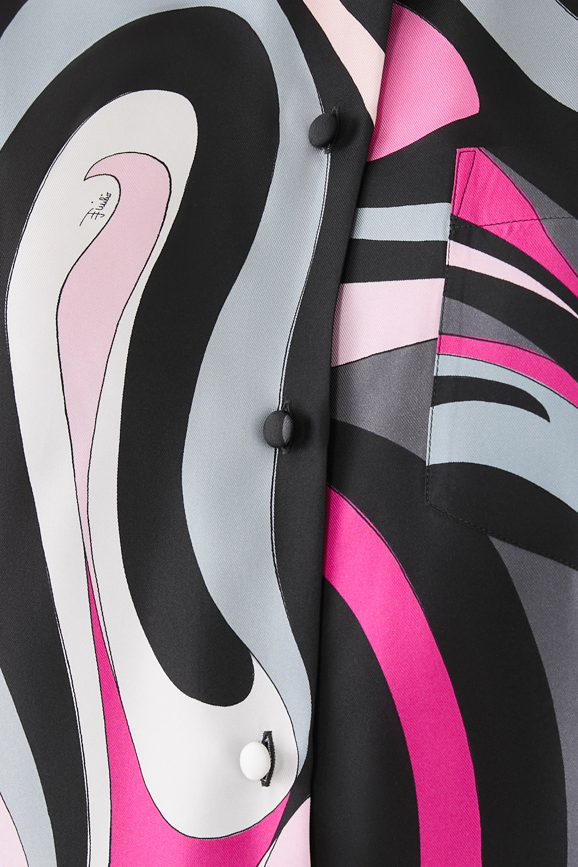 قميص بطبعات مارمو حرير