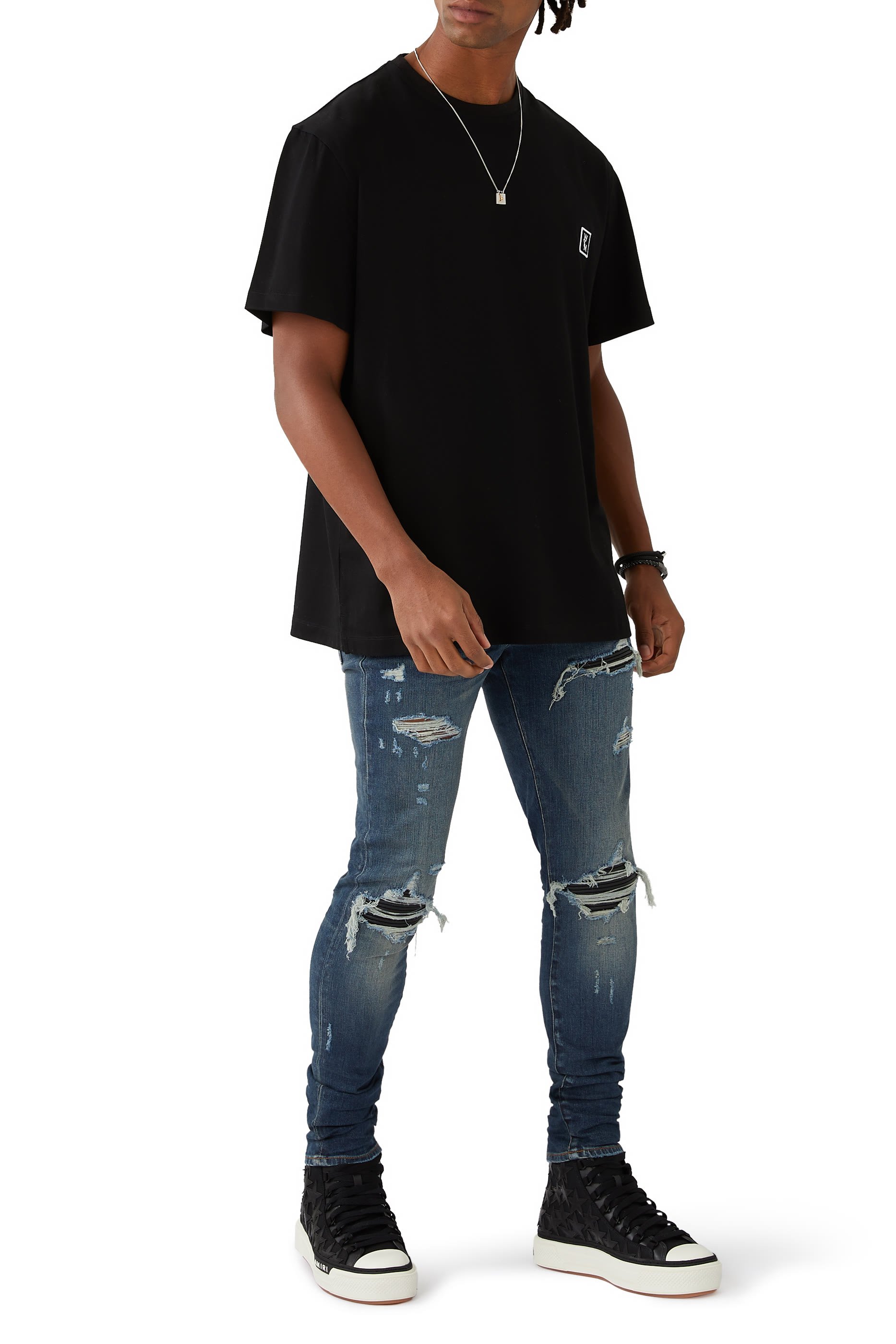 بنطال جينز إم إكس1 بتصميم ممزق