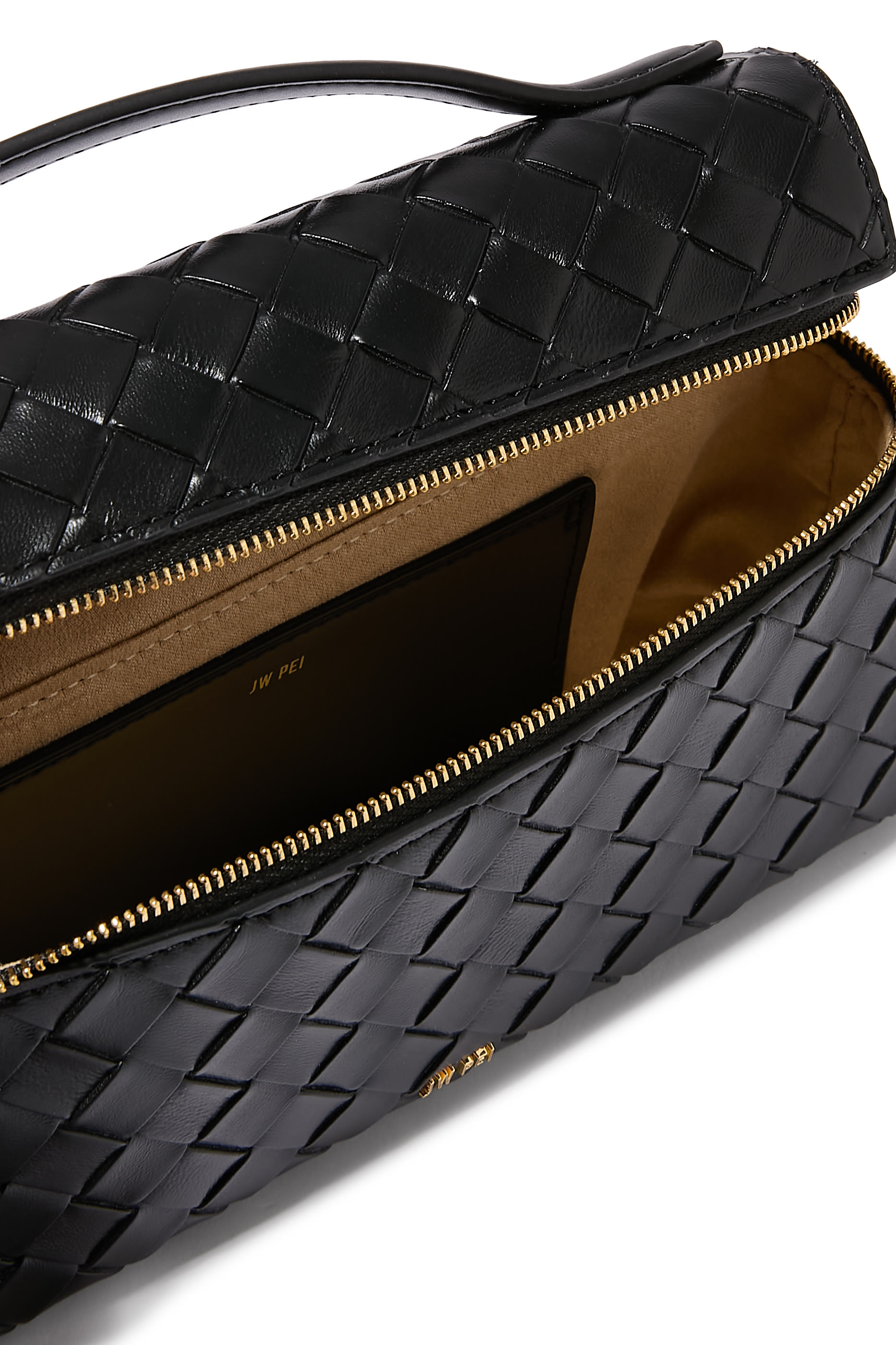 حقيبة ثيا بتصميم متموج بارزة الملمس بيد علوية