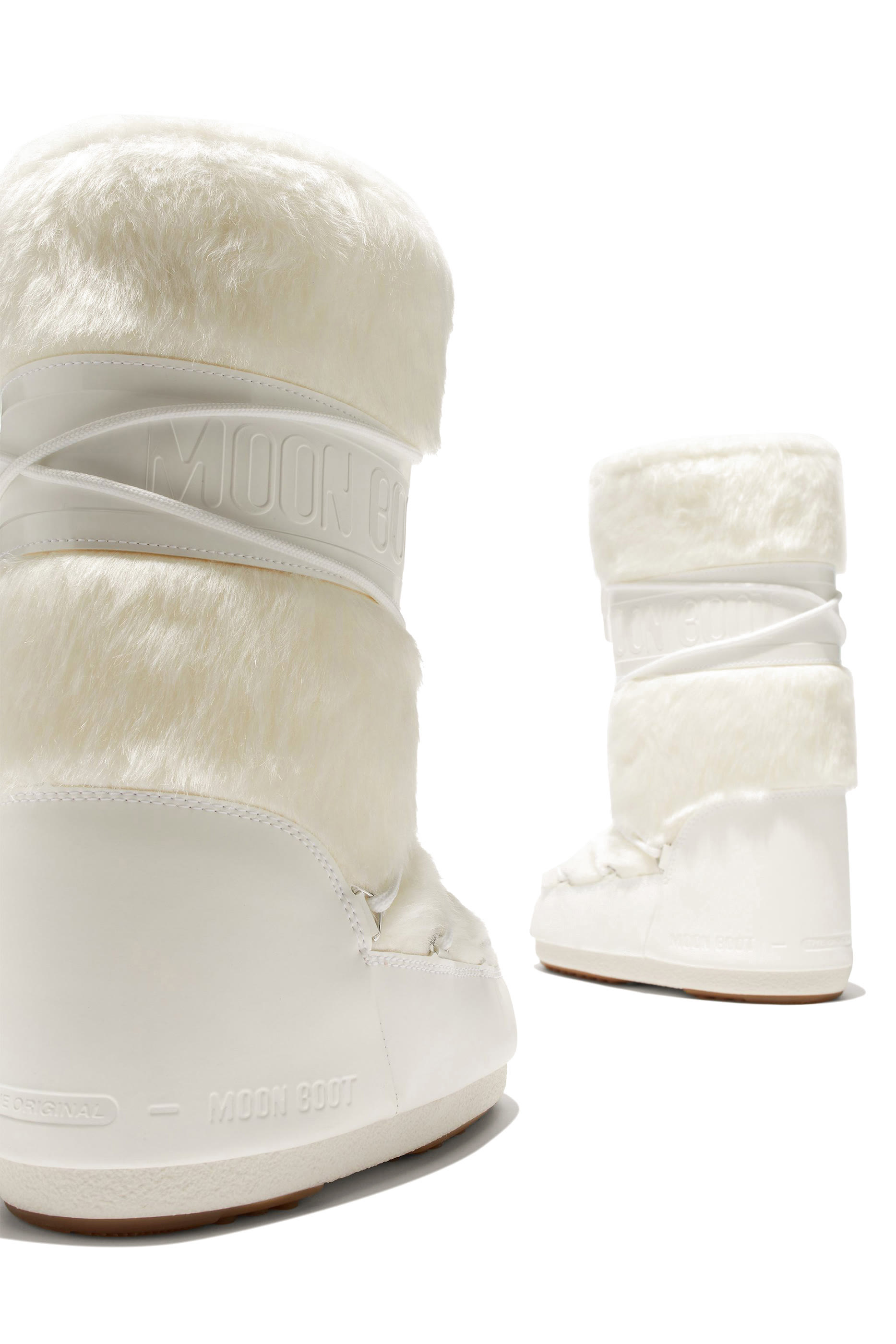 بوت ايكون بطول الركبة فرو صناعي