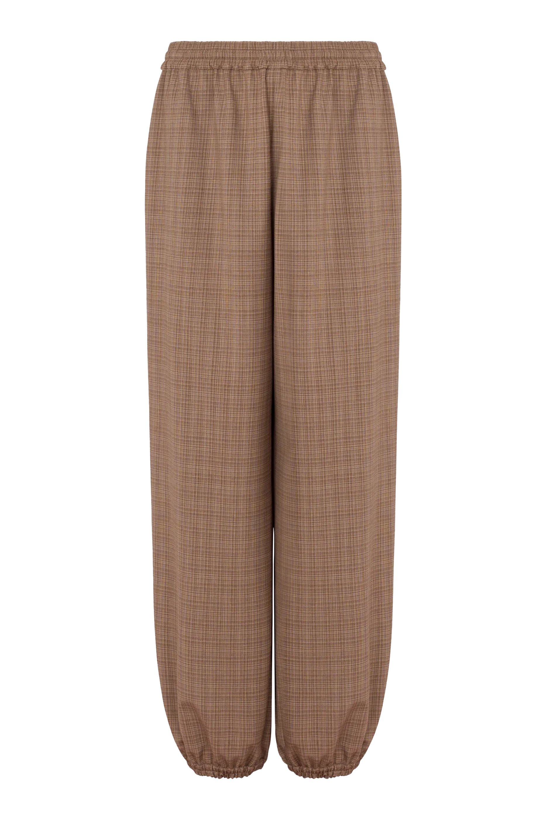 بنطال مزيج صوف مطاطي