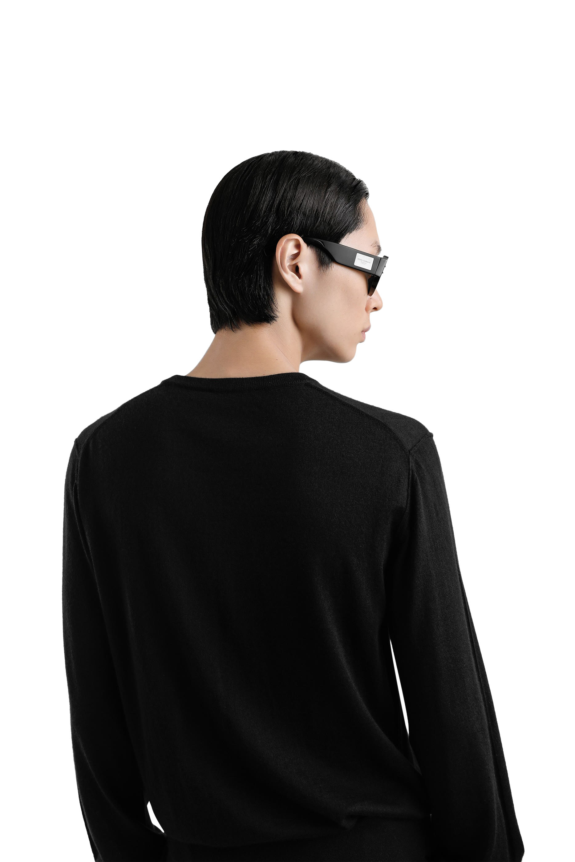 كنزة بياقة مستديرة كشمير