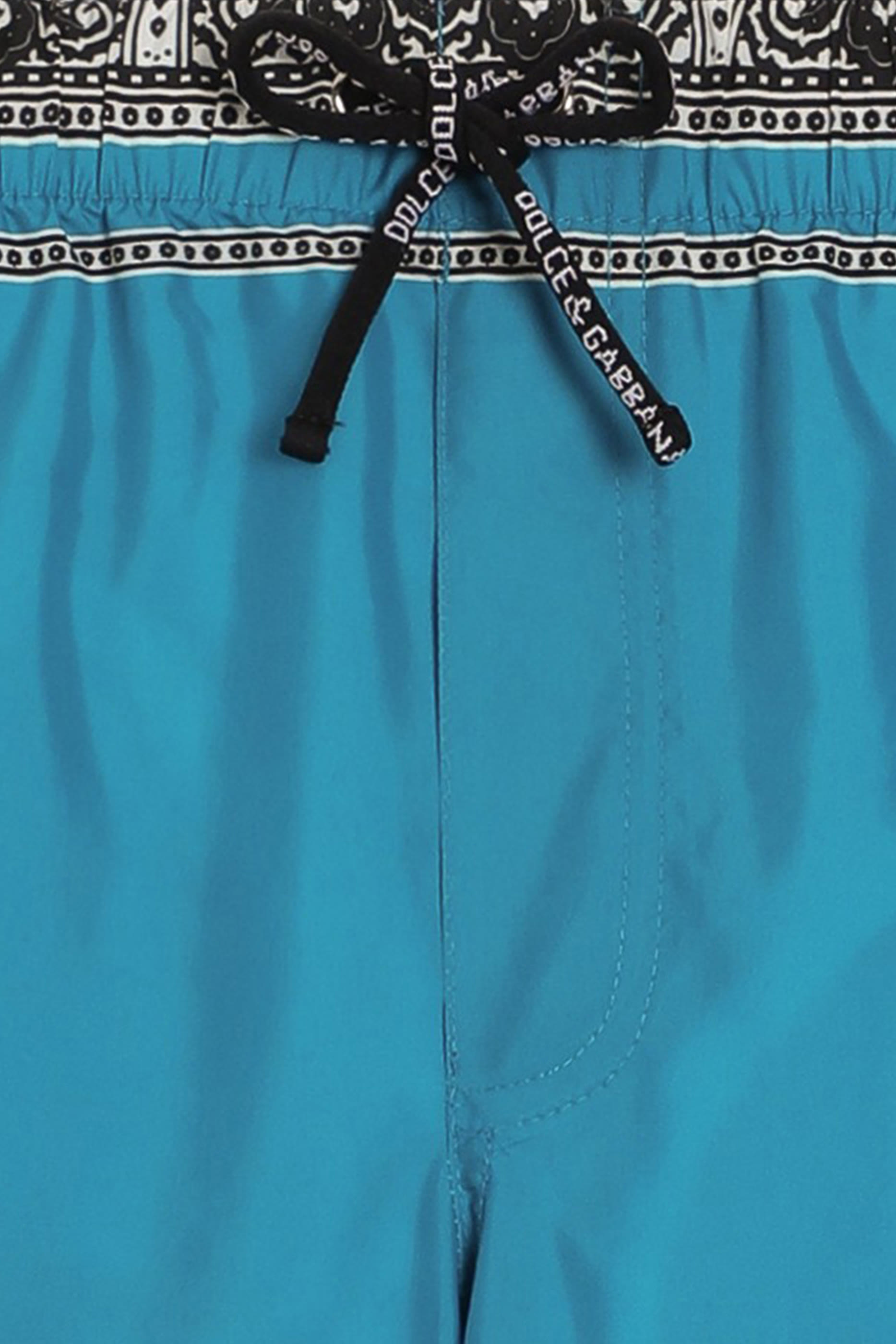 شورت سباحة بحزام خصر مطاطي بطبعات للأطفال