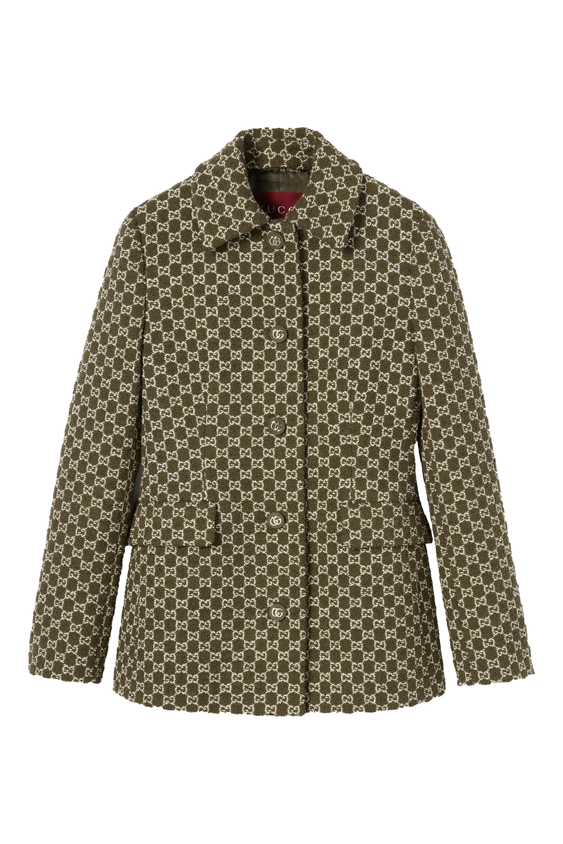 جاكيت بنقشة حرفي شعار الماركة قطن بوكليه