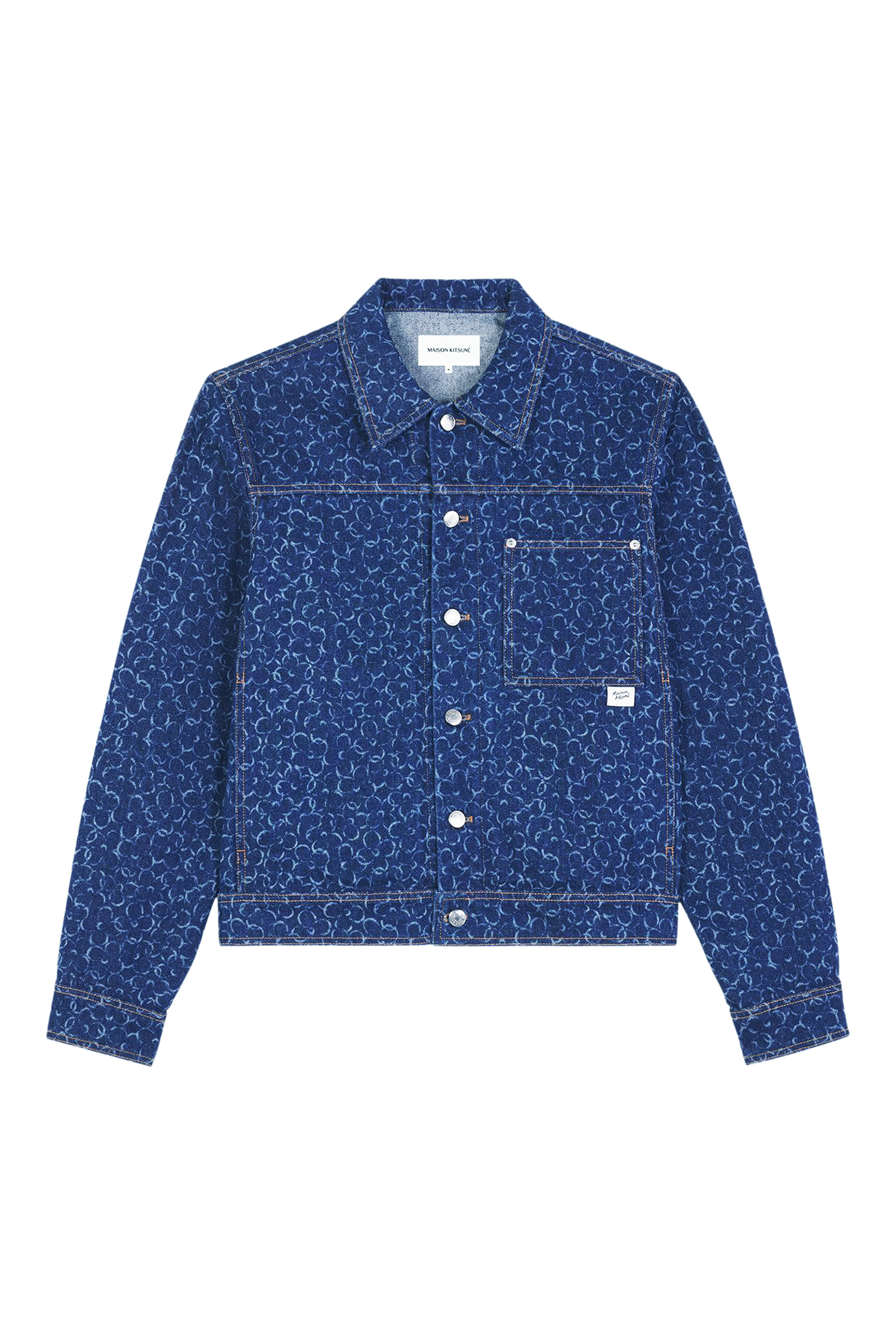 جاكيت دنيم بقصة مستقيمة