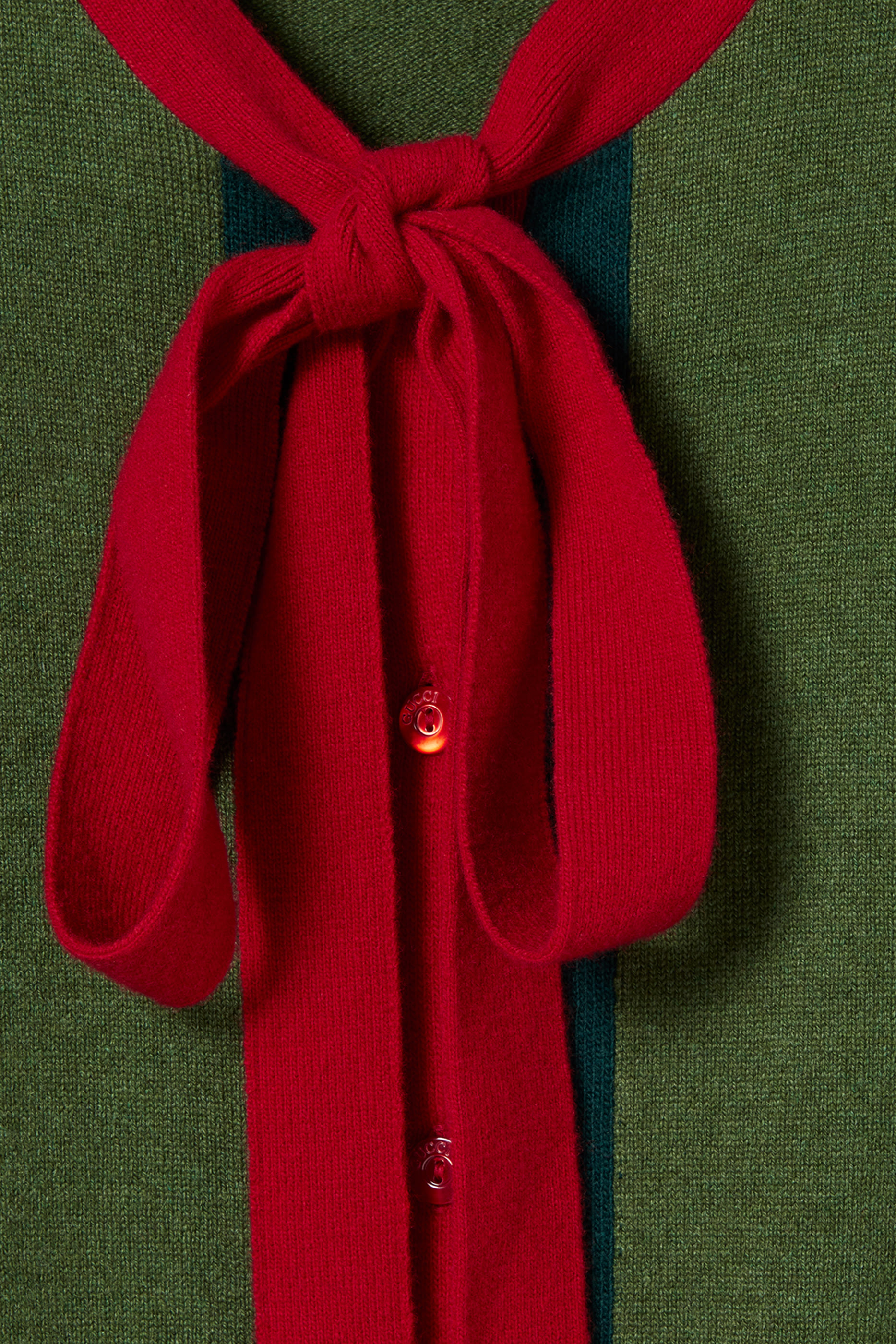 كارديغان بشريط ويب نسيج كشمير وصوف