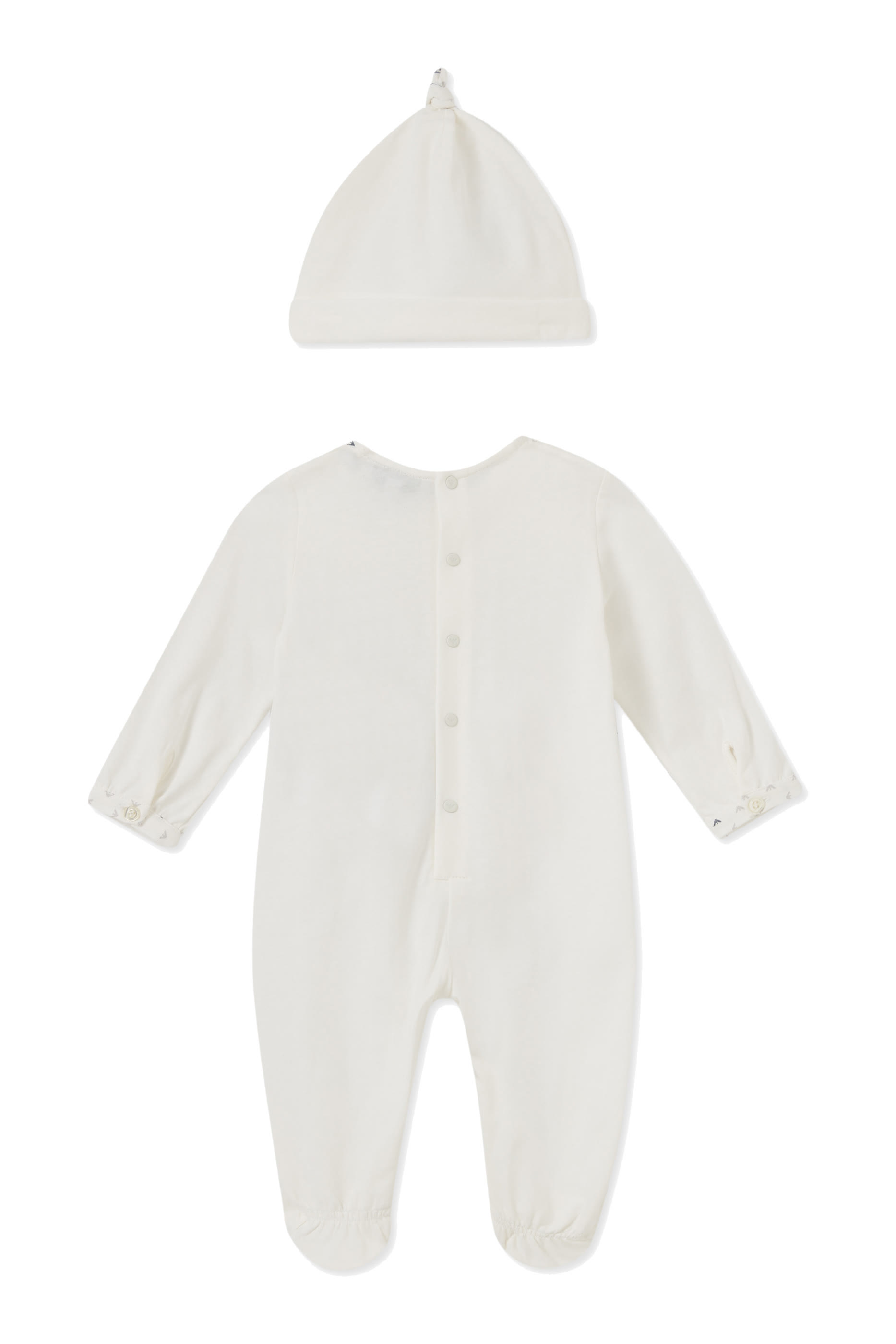 طقم هدايا بدلة للرضع بشعار الماركة