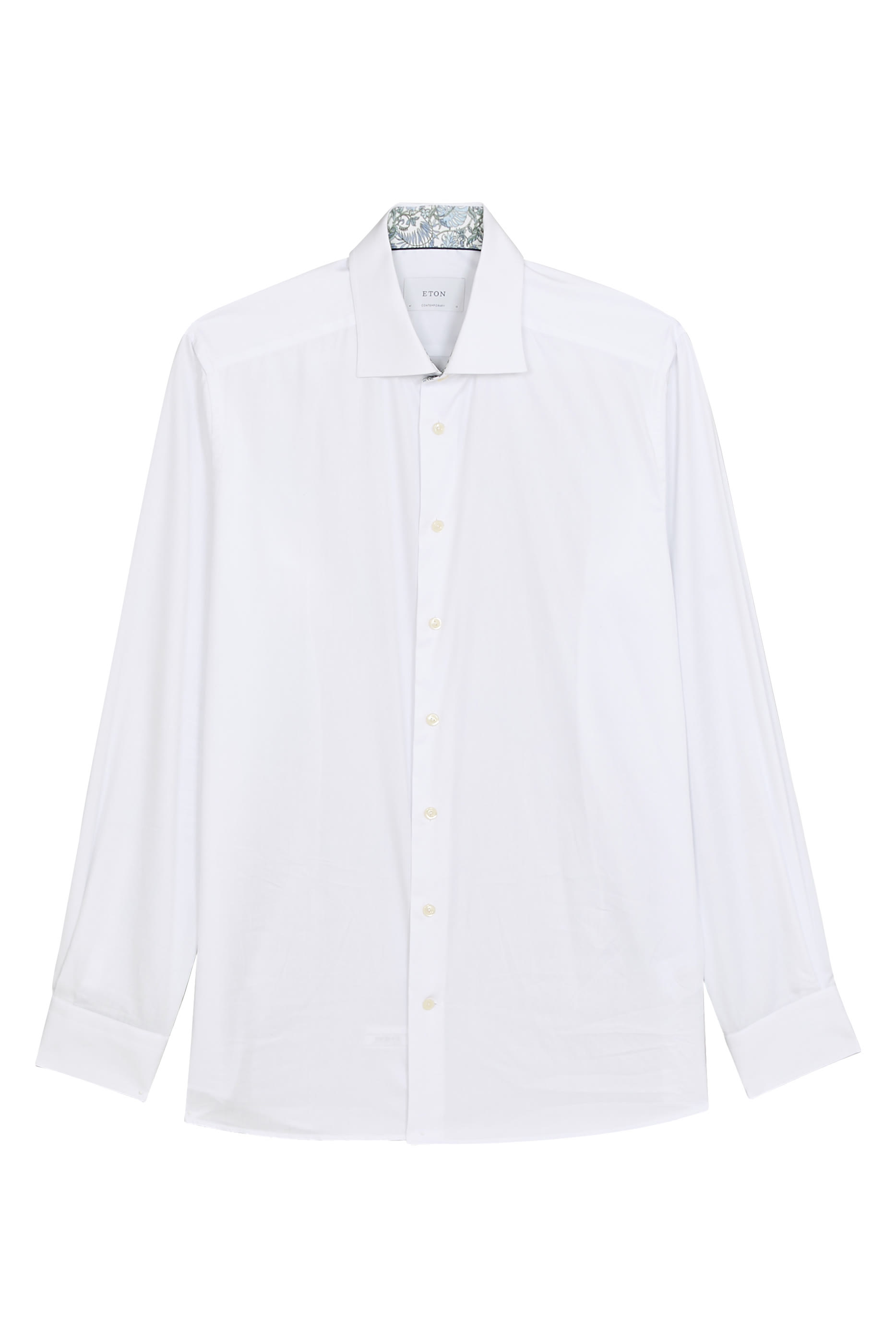 قميص تويل مميز للماركة بنقشة زهور