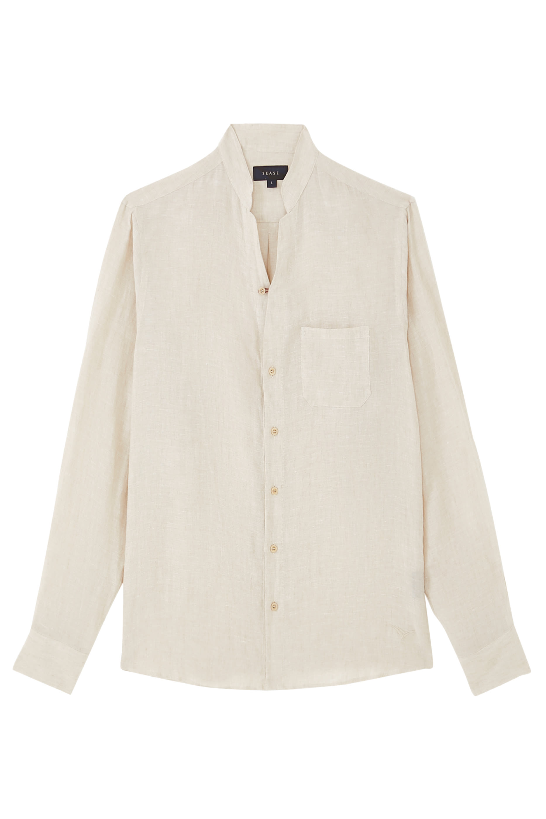 قميص بحافة مقوسة