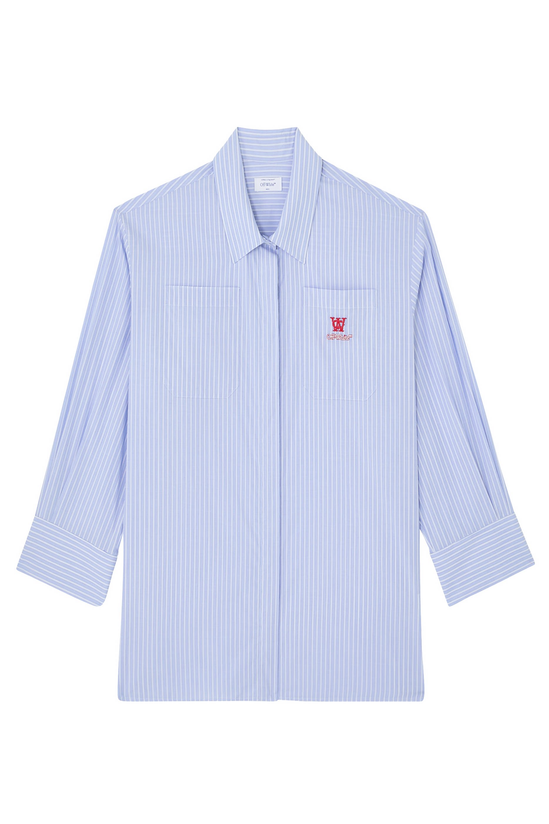  Striped Poplin Shirt Dress