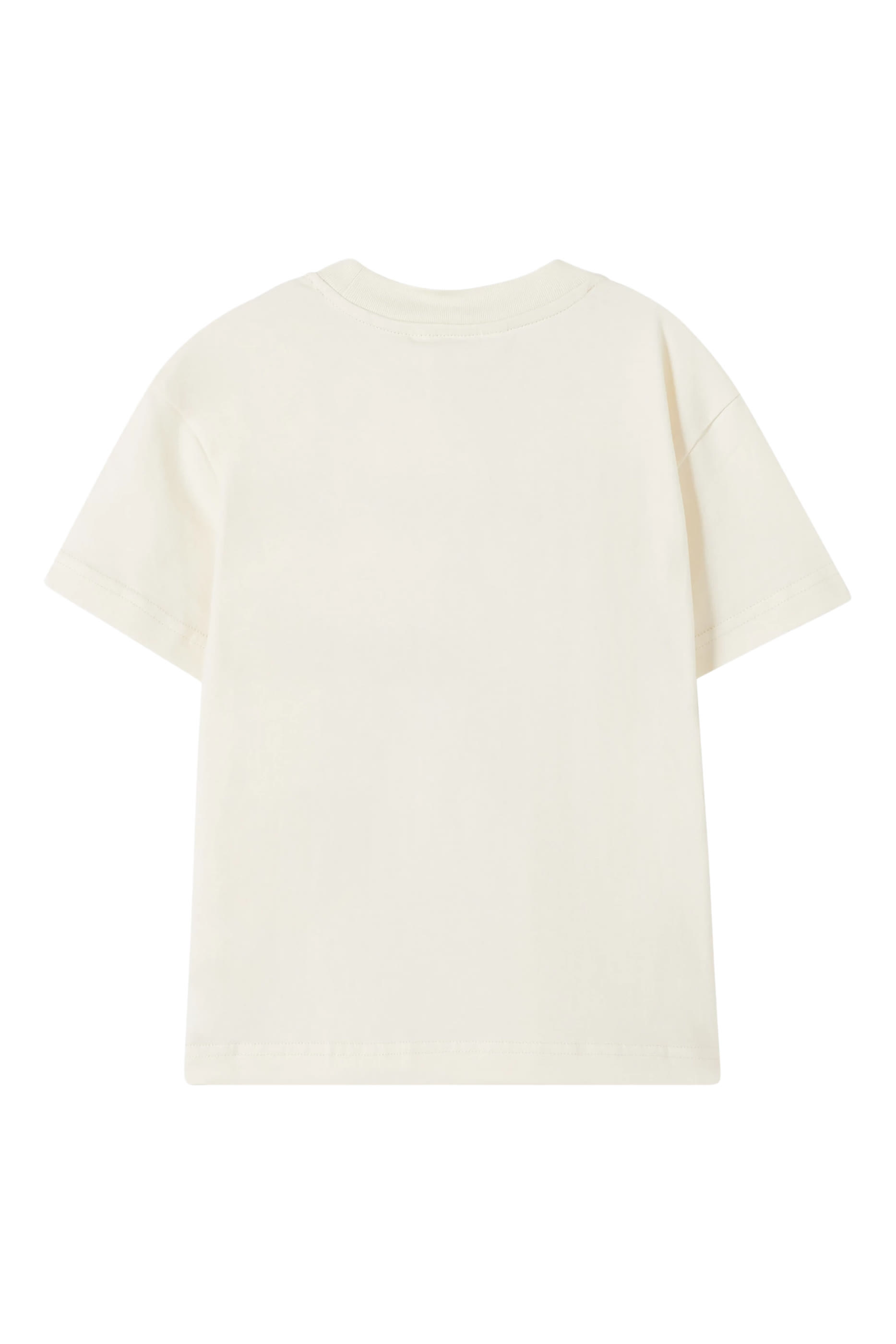 تيشيرت بملصق شعار الماركة للأطفال