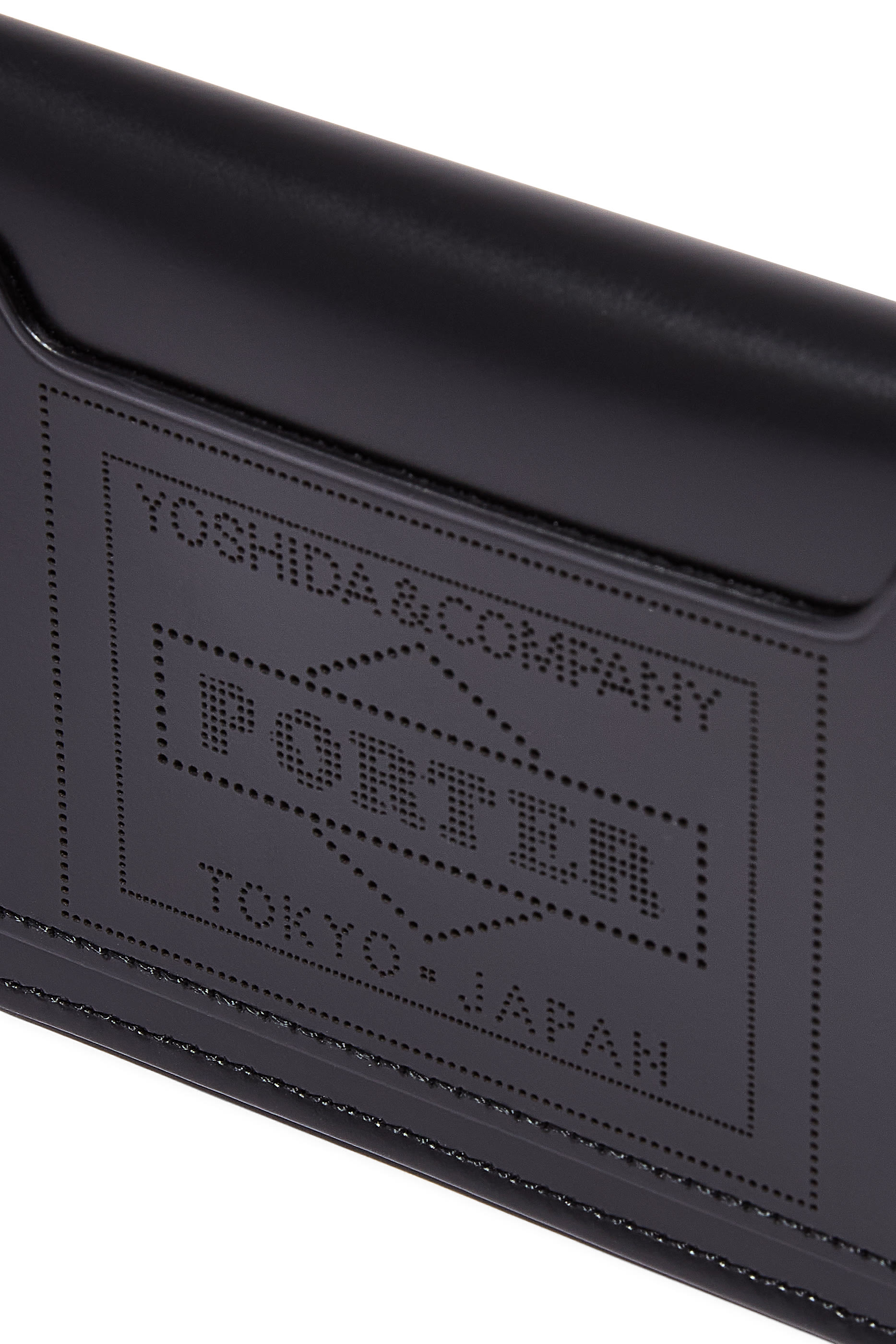 حافظة بطاقات بي اس بتصميم مستطيل جلد لامع