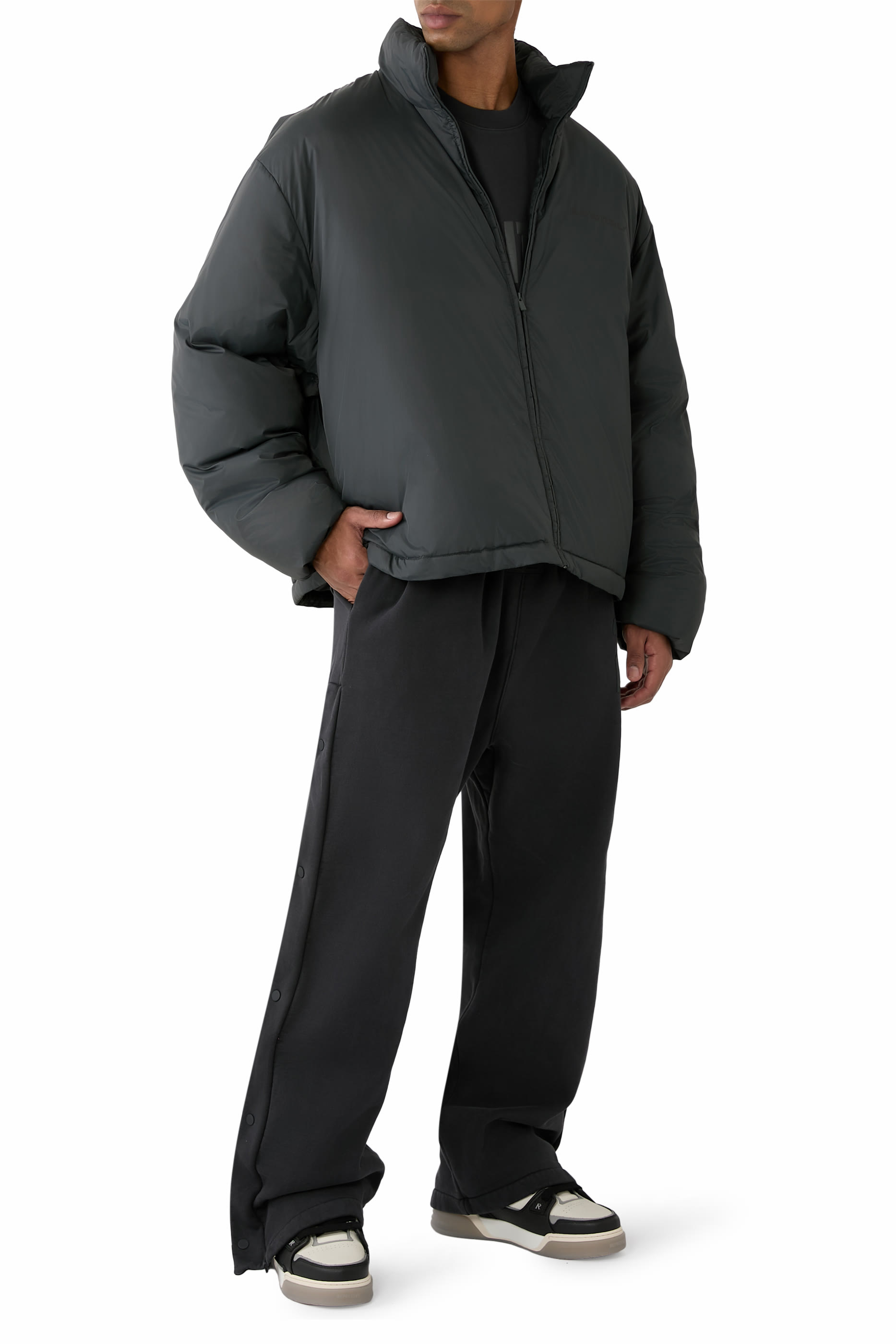 جاكيت ريبستوب بتصميم منفوخ نايلون