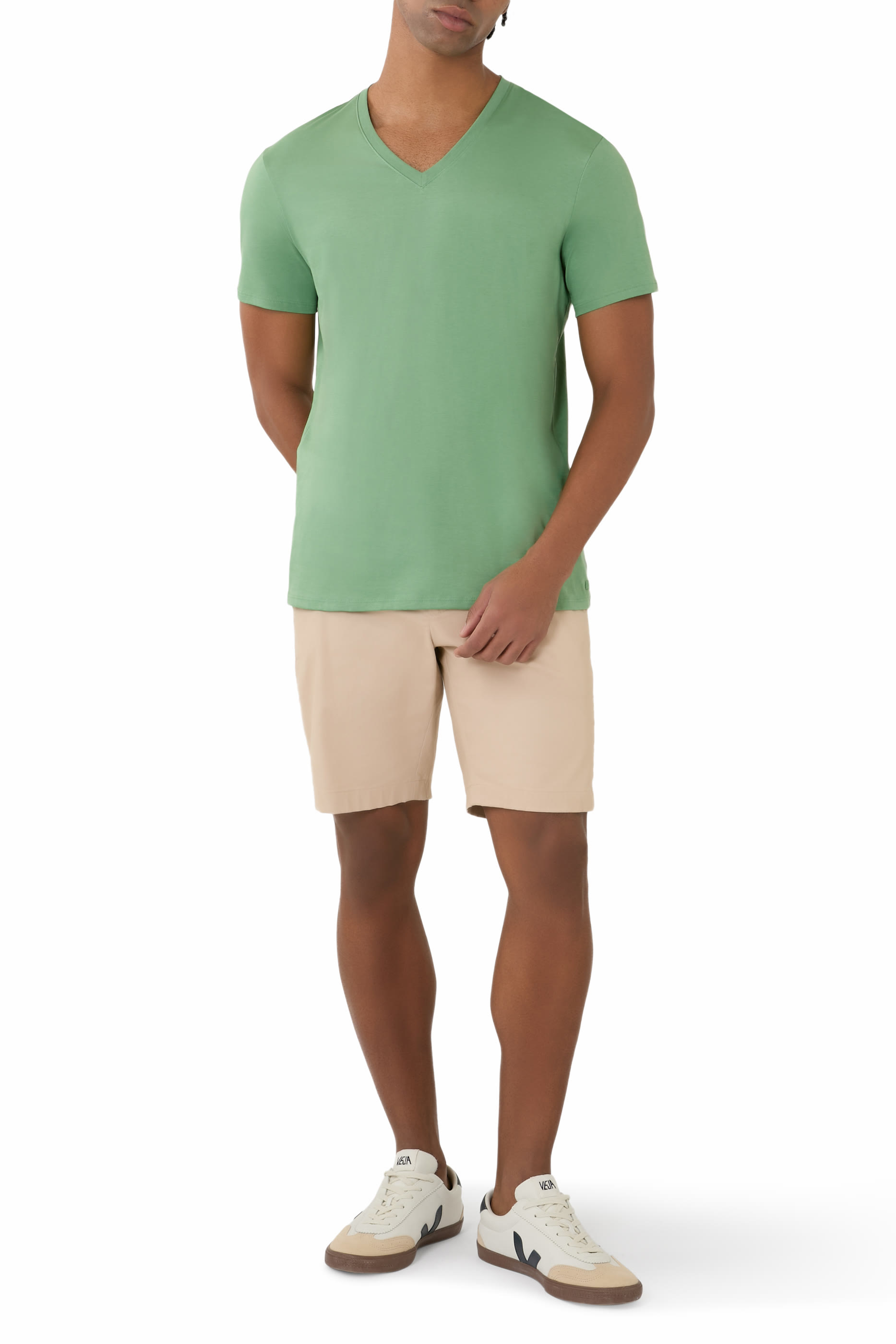 تيشيرت بقصة ضيقة قطن بيما