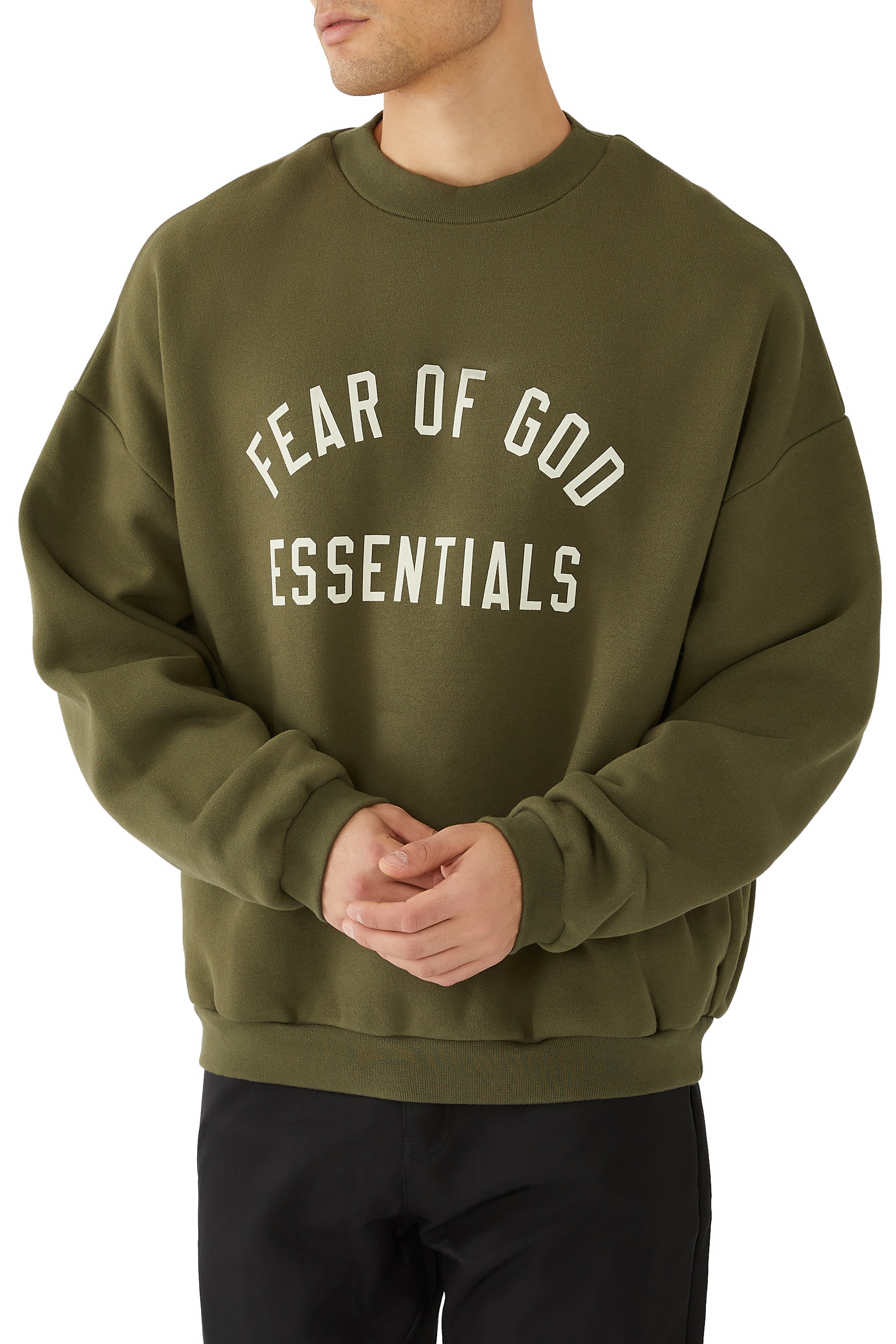 سويت شيرت بياقة ضيقة صوف