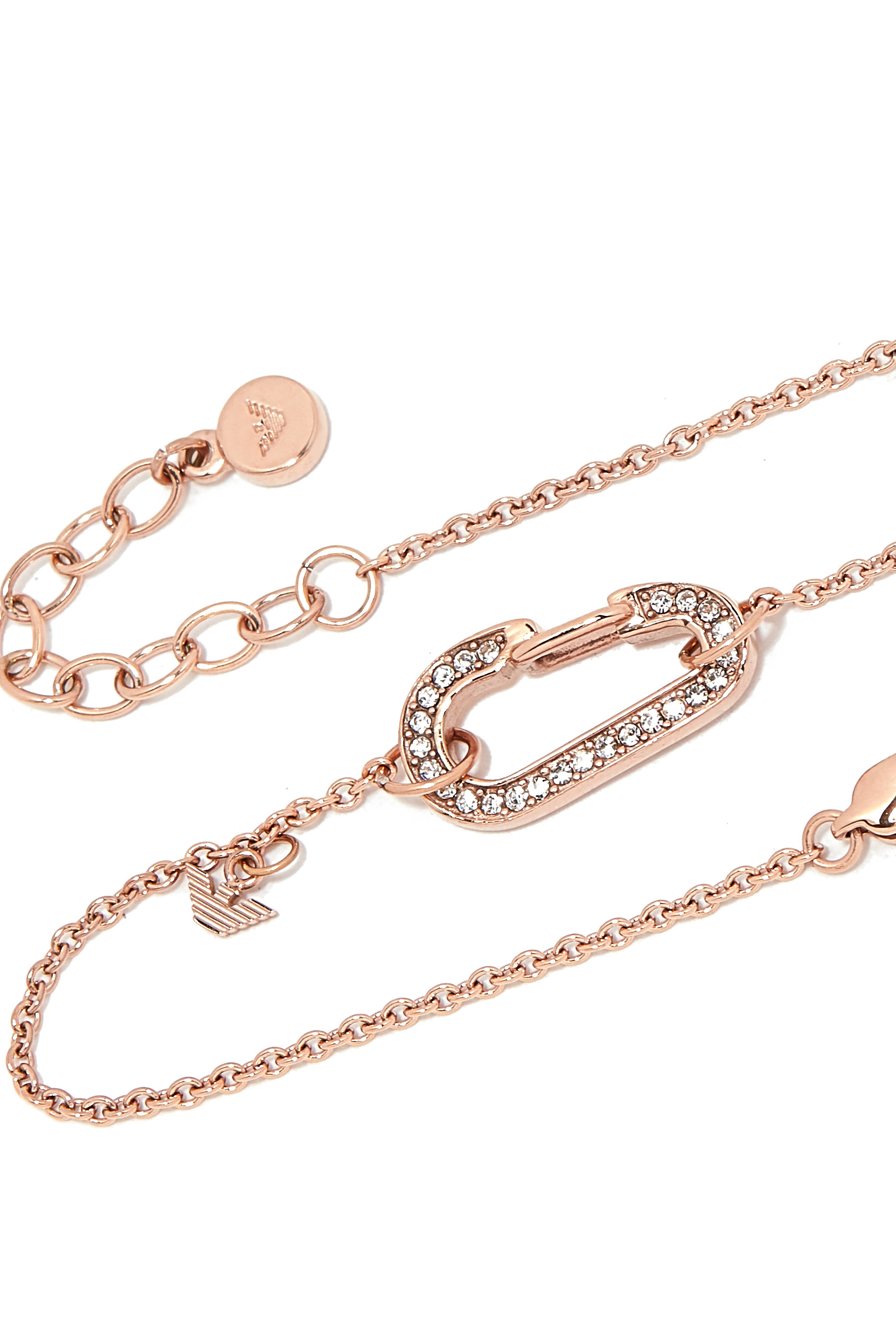 سوار سنتيمنتل سلسلة مزينة بكريستالات ستانلس ستيل