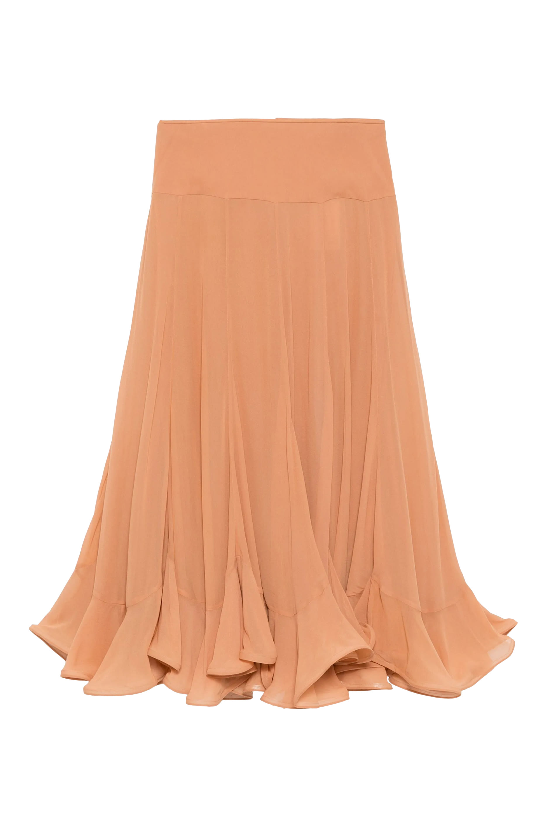 تنورة بالانس بقصة واسعة متوسطة الطول