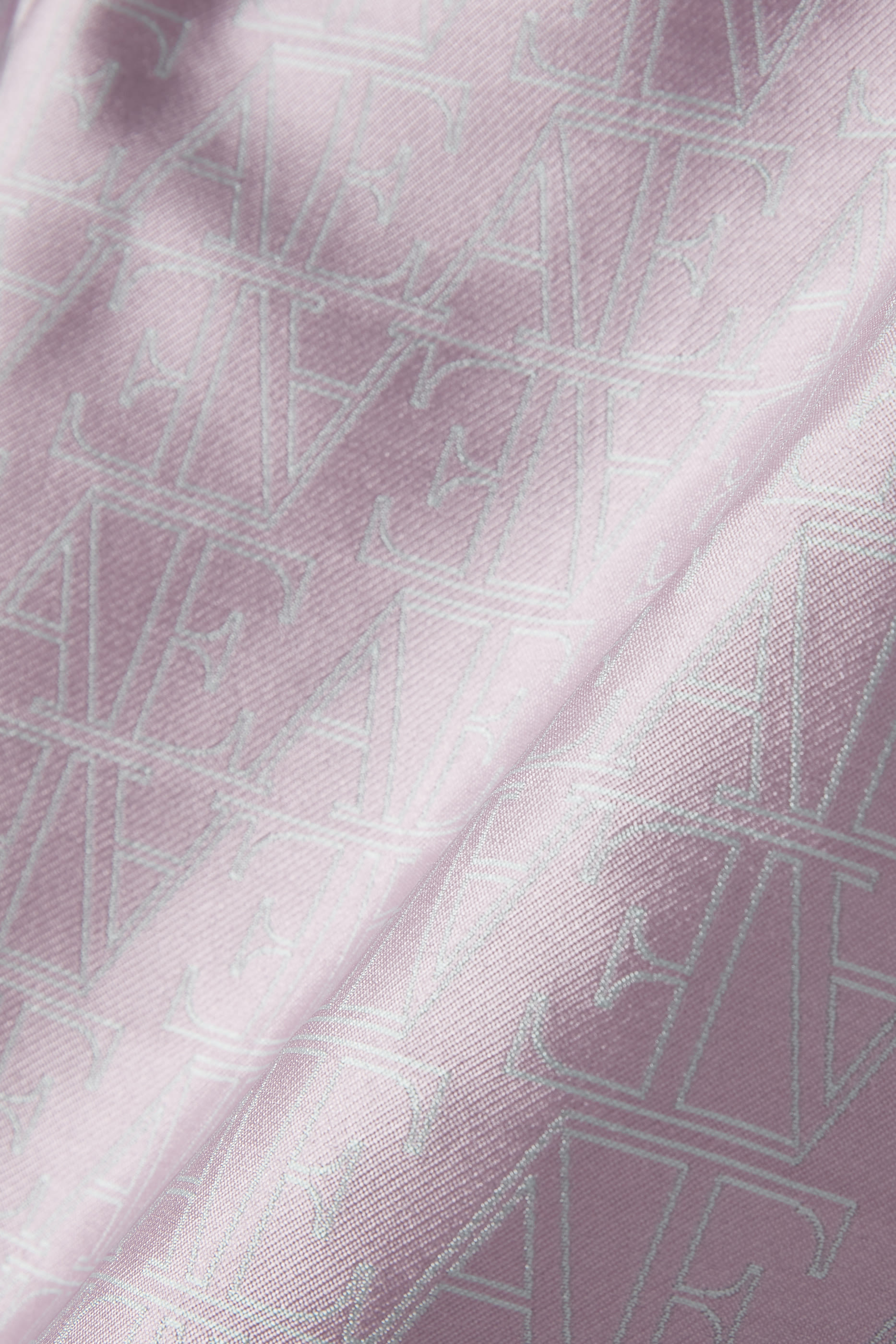 فستان بنقشة شعار الماركة ستان جاكار