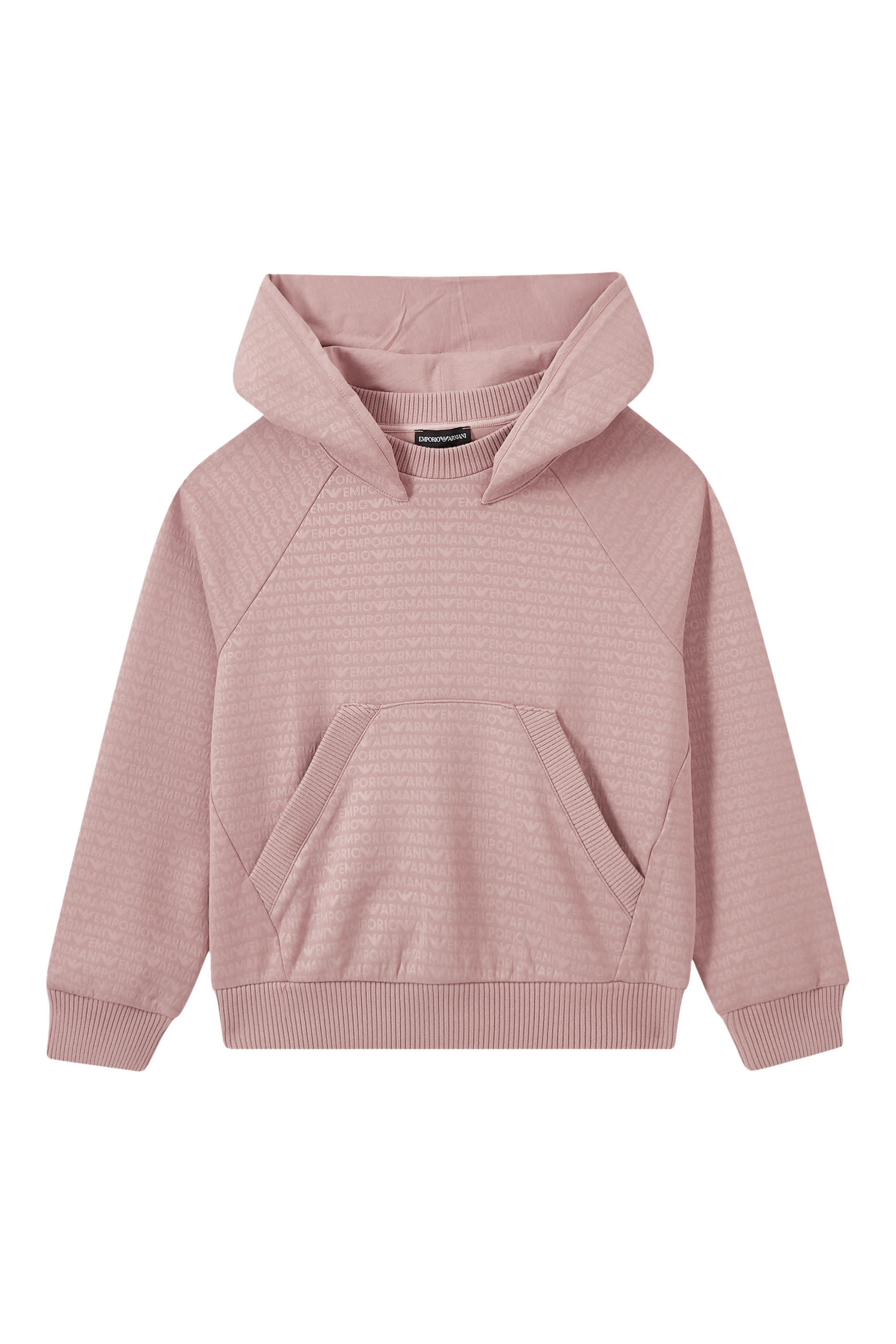 سويت شيرت بقصة فضفاضة بنقشة شعار الماركة بالكامل للأطفال