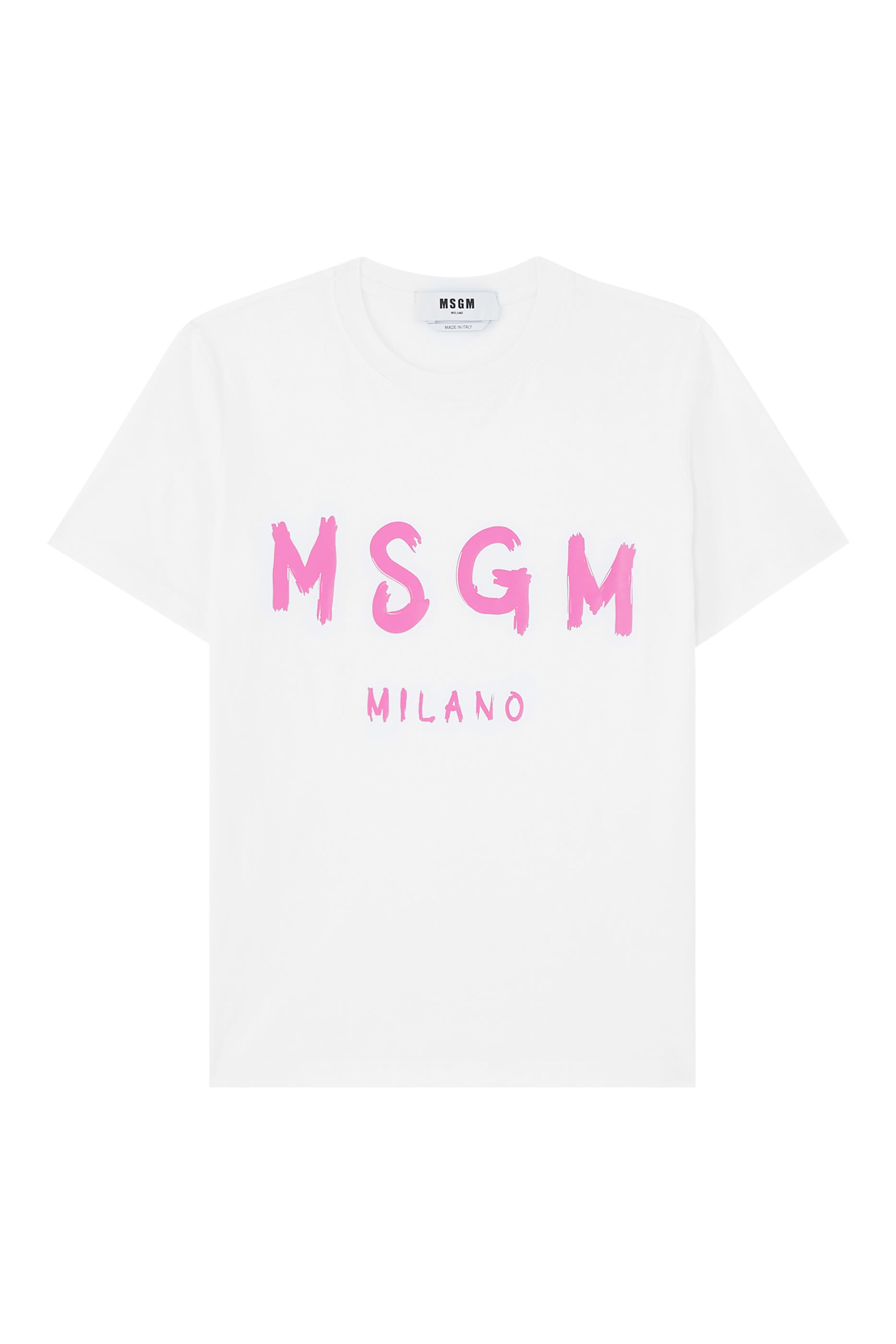 تيشيرت بشعار الماركة بطلاء بخاخ