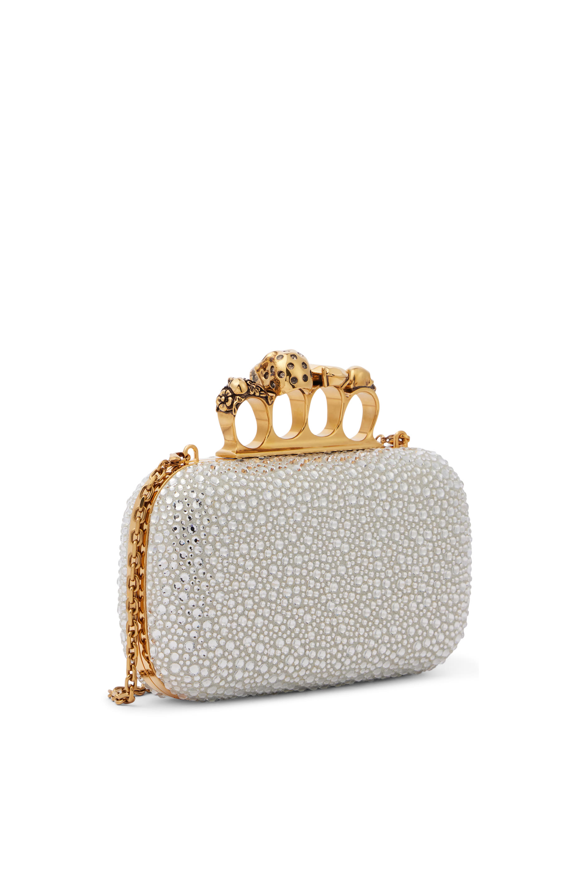 كلاتش مزين بأربعة خواتم وجمجمة