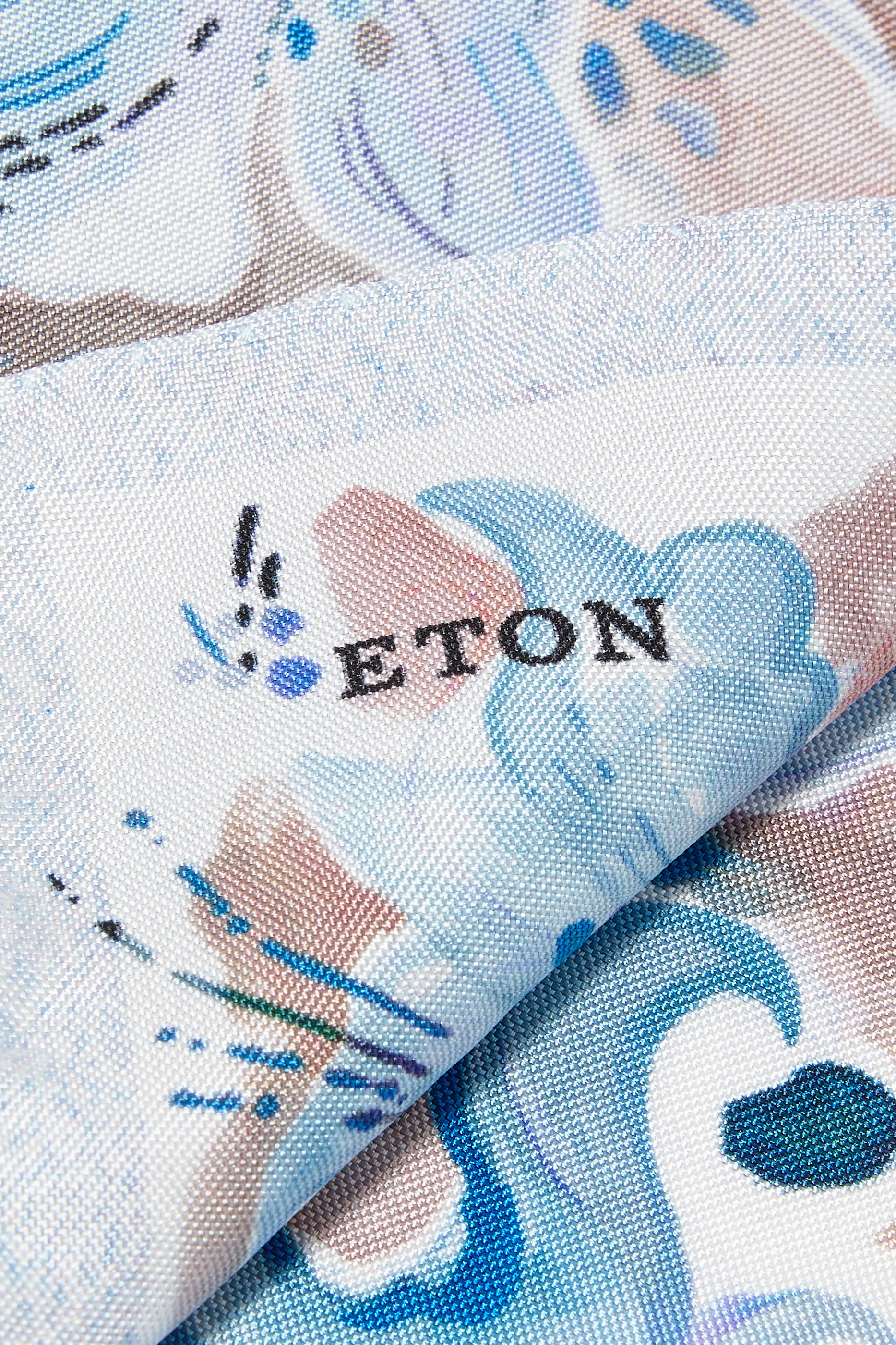 منديل جيب مزين بنقشة زهور حرير