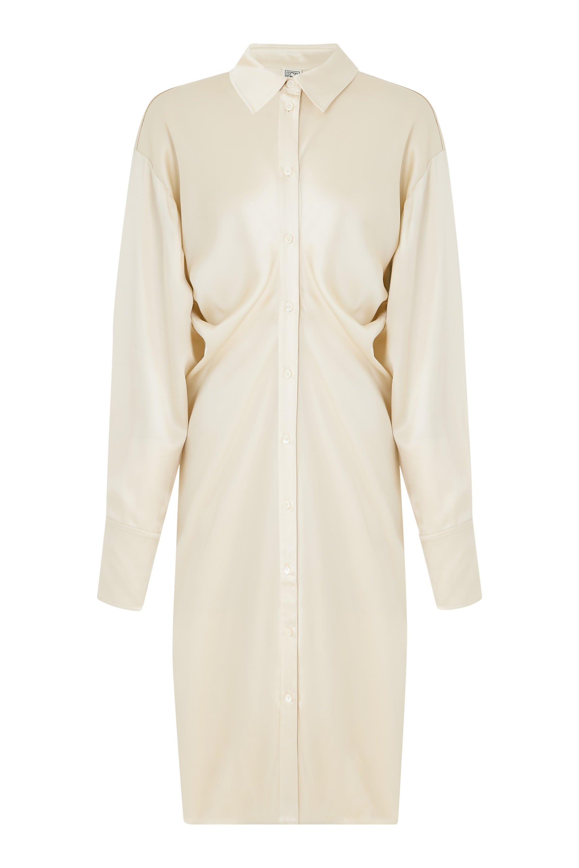 فستان بنمط قميص بقصة مريحة