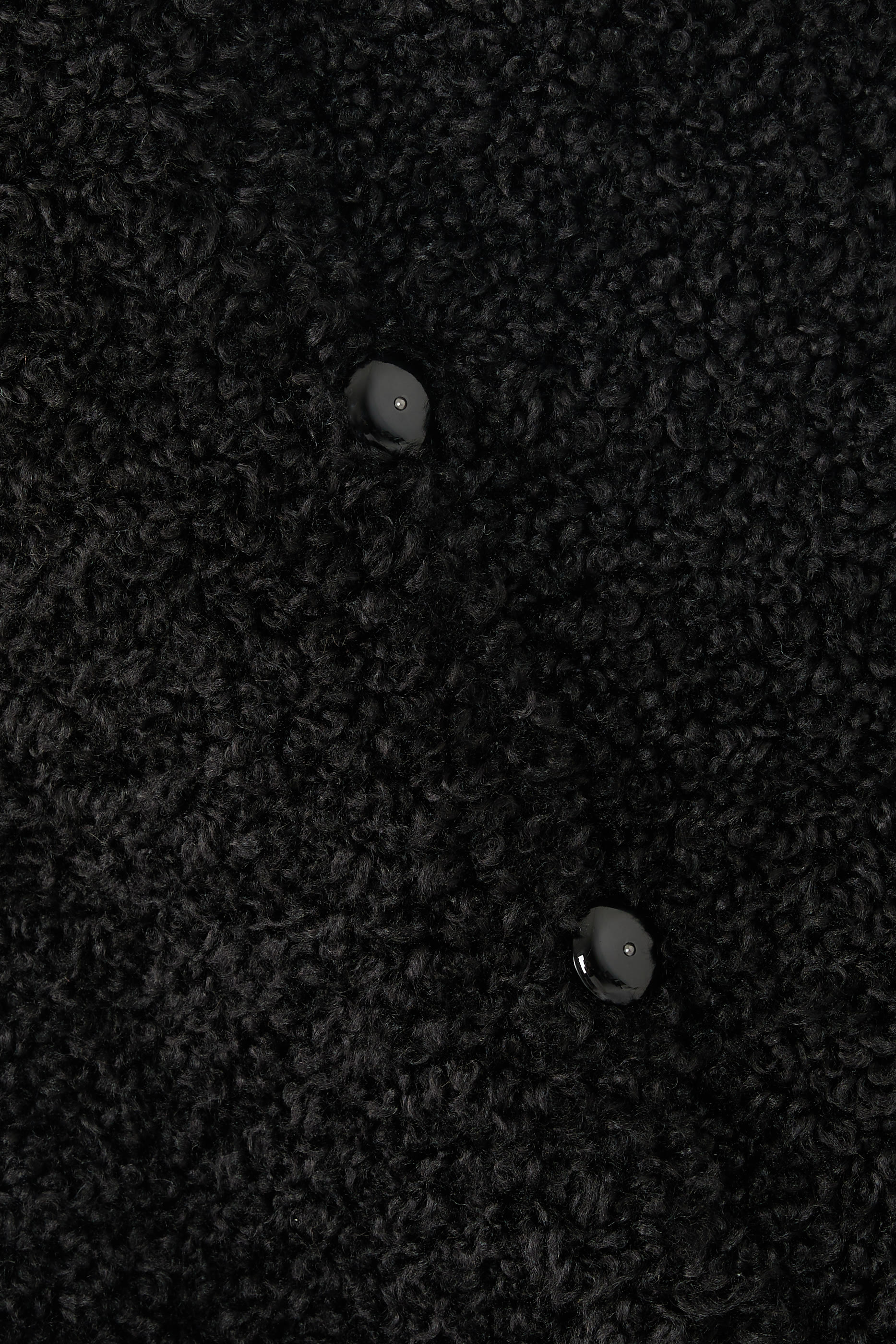 معطف بإغلاق غير مركزي قماش بوكليه