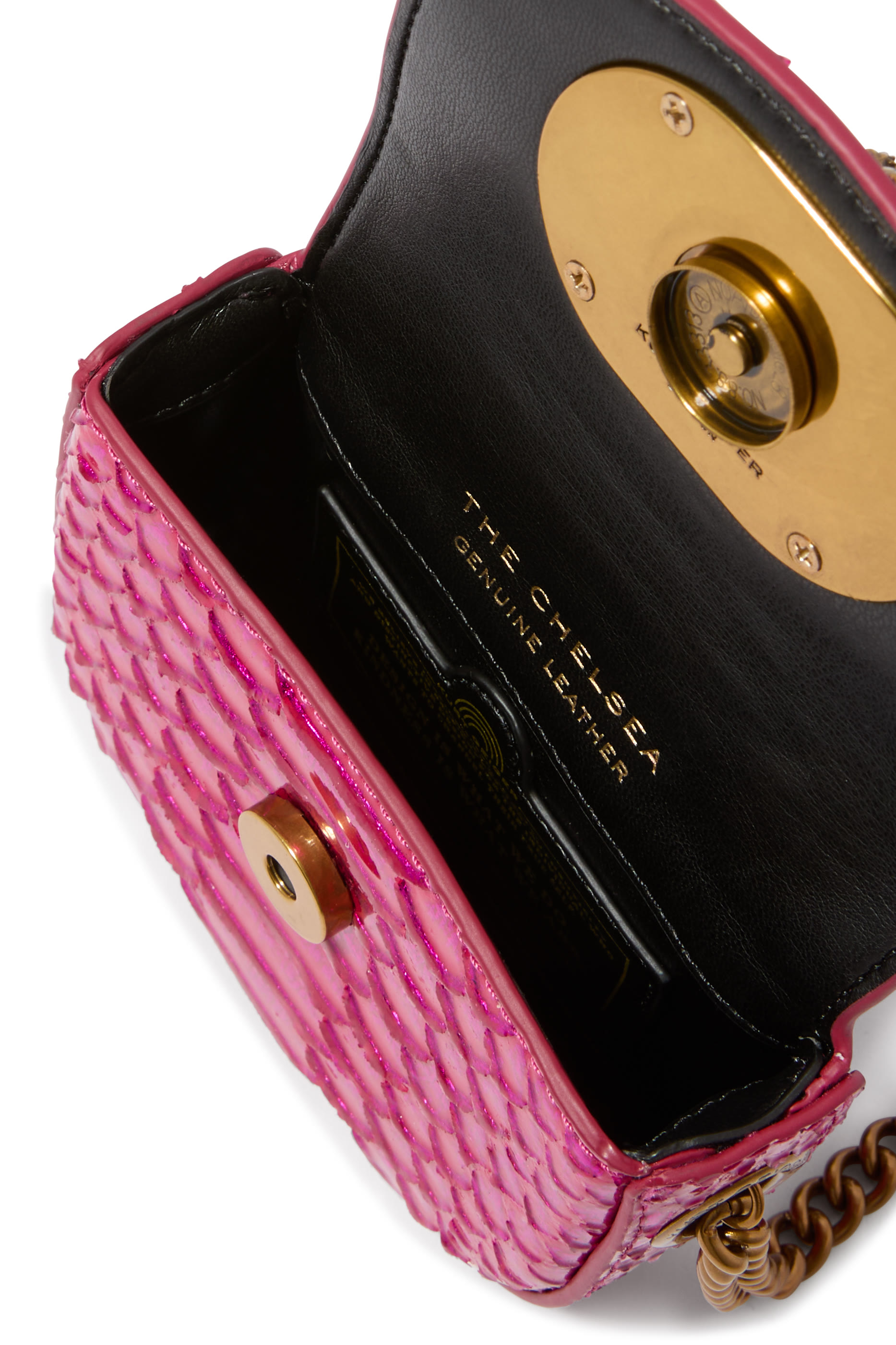 حقيبة كروس بودي تشيلسي صغيرة بحلية شعار الماركة