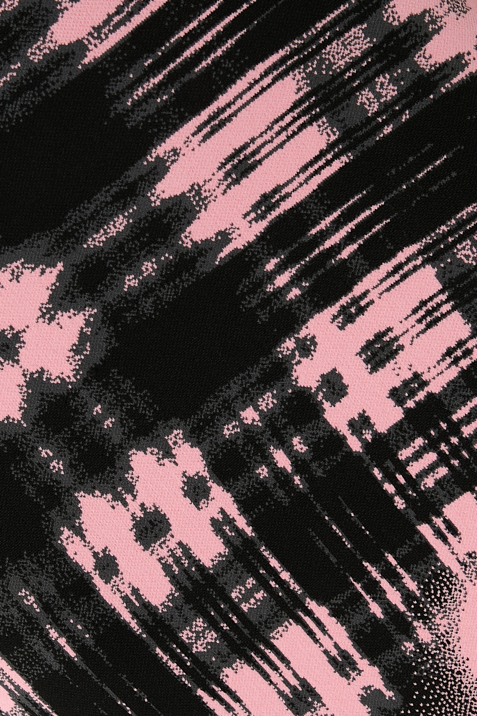 فستان دوبي بأكمام طويلة ونقشة مربعات متموجة