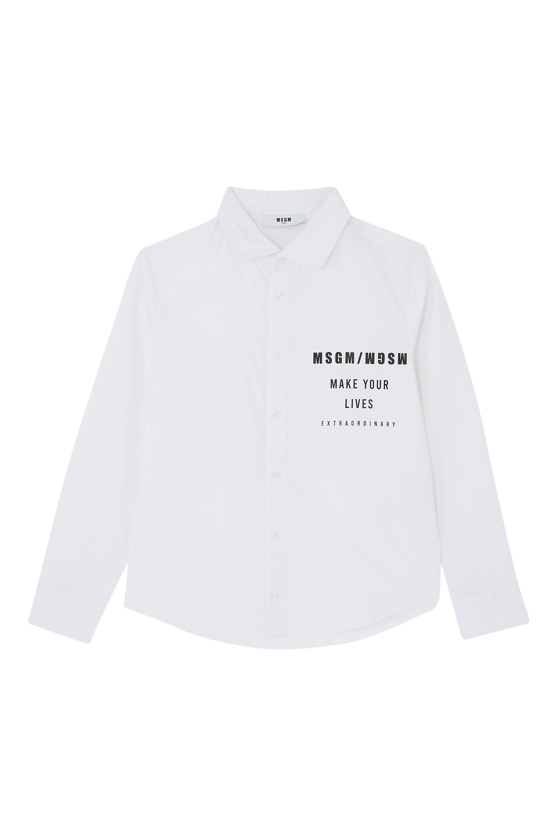 قميص بطبعة غرافيكية بوبلين للأطفال 