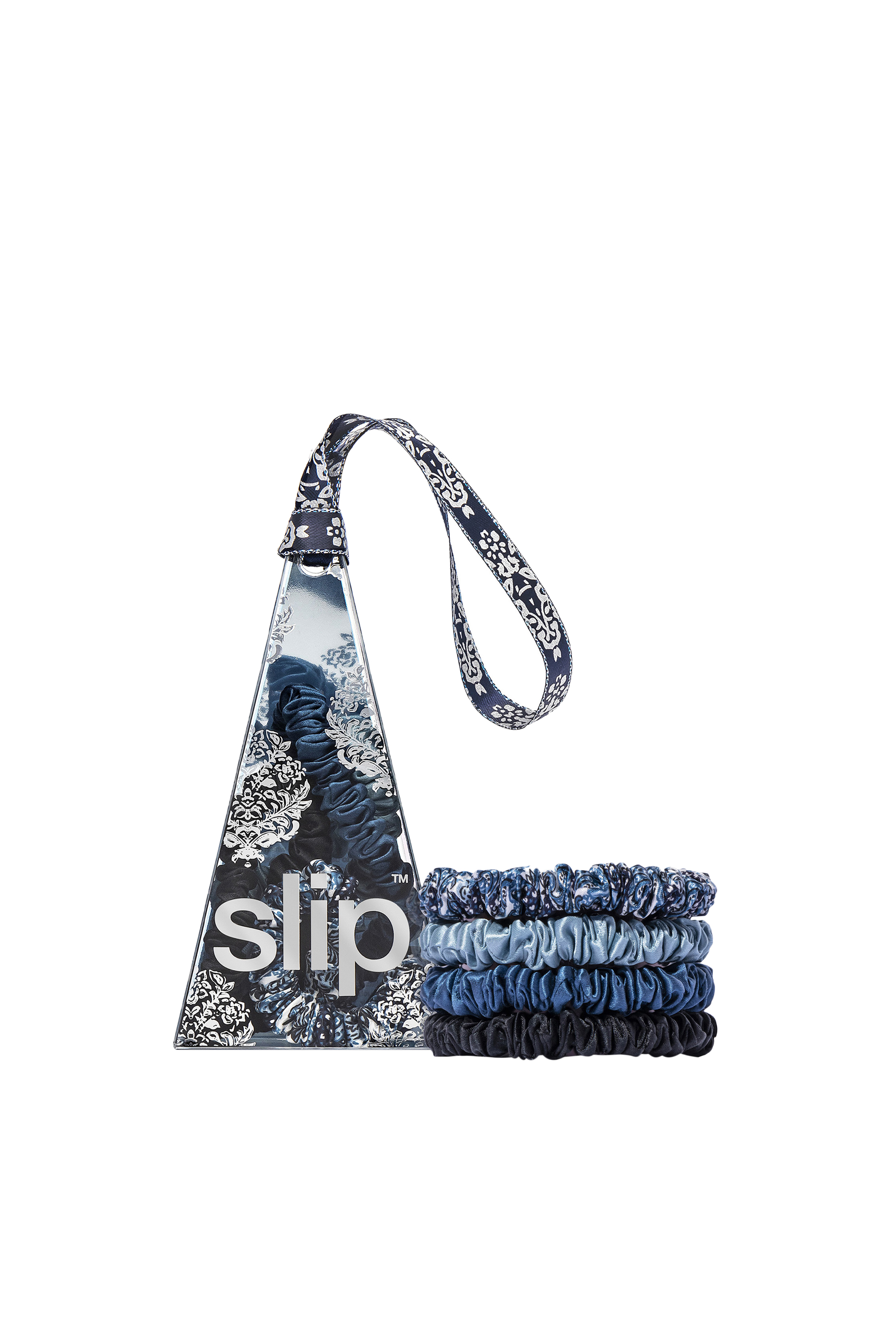 Silk Scrunchie Ornament, Set of 4