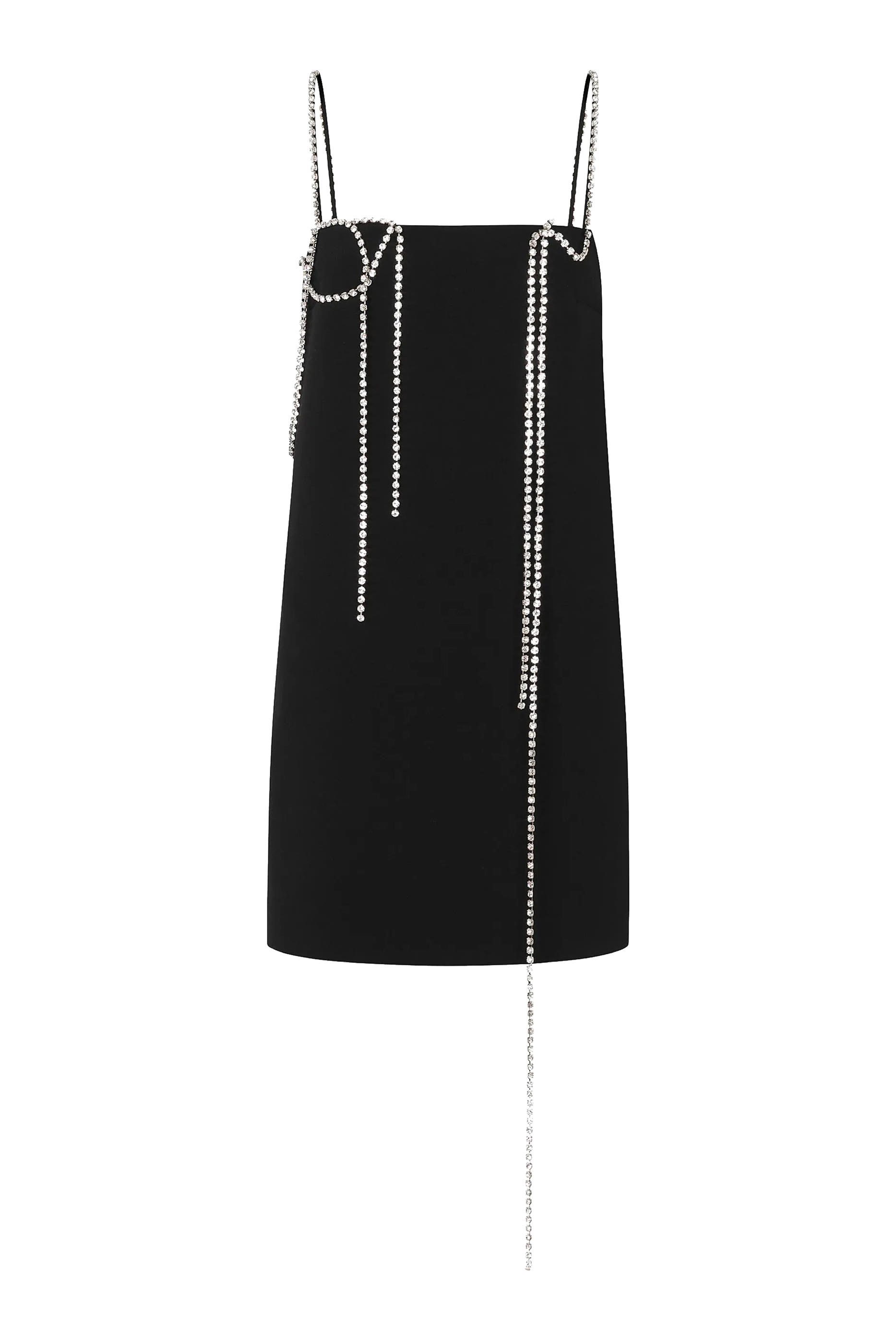 فستان مطرز كريب مطاطي