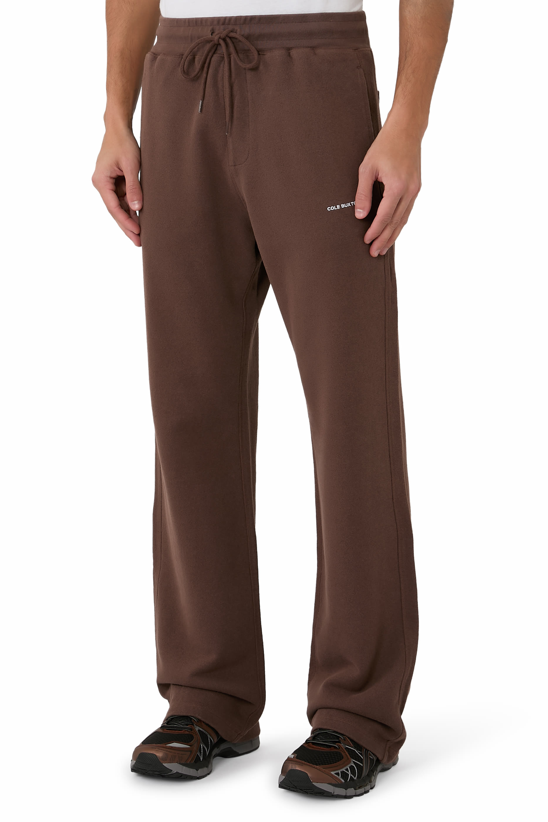 بنطال بشعار الماركة صغير بتأثير وبر