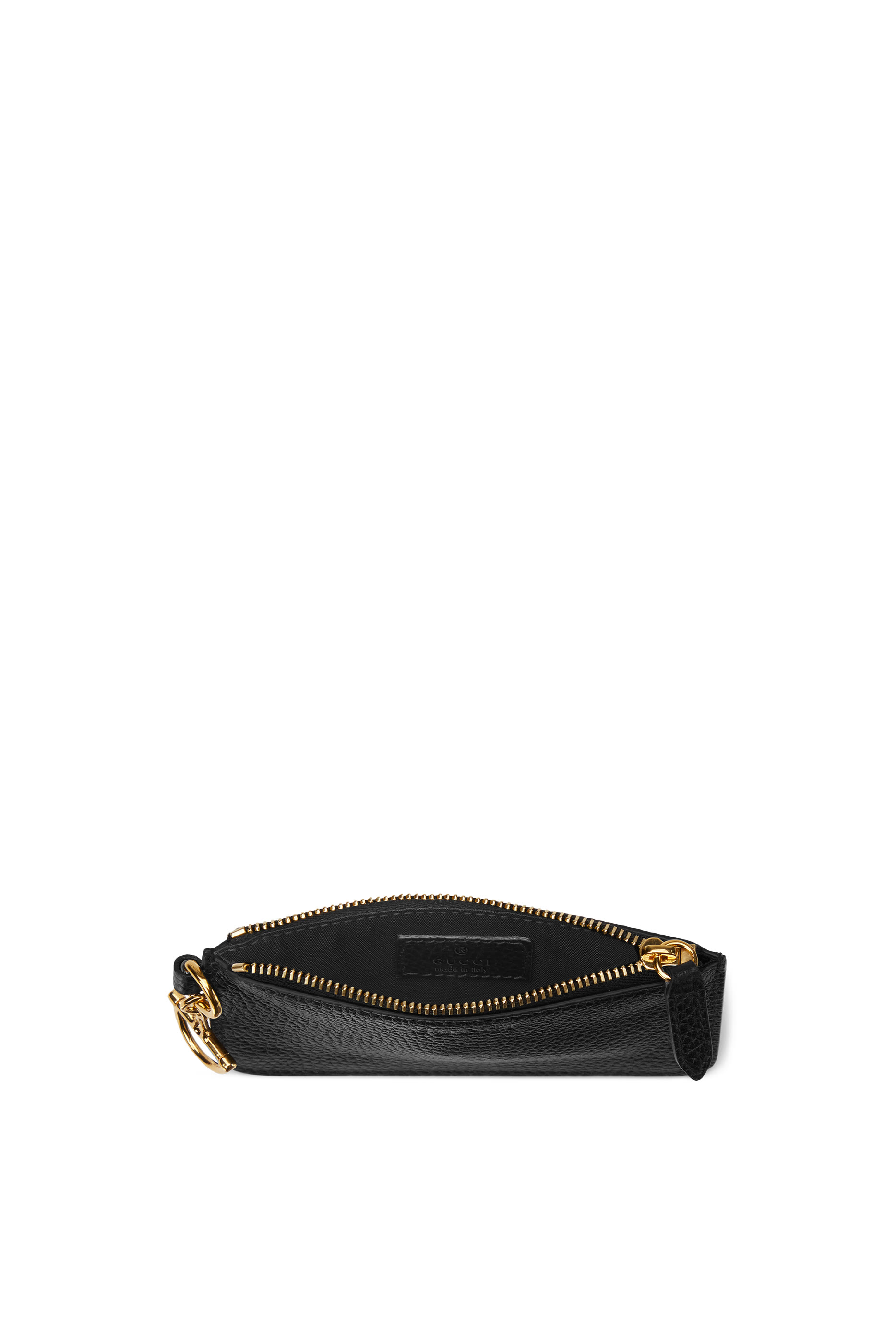 حافظة بطاقات بنصف حلية لجام الحصان المحفورة بشعار الماركة