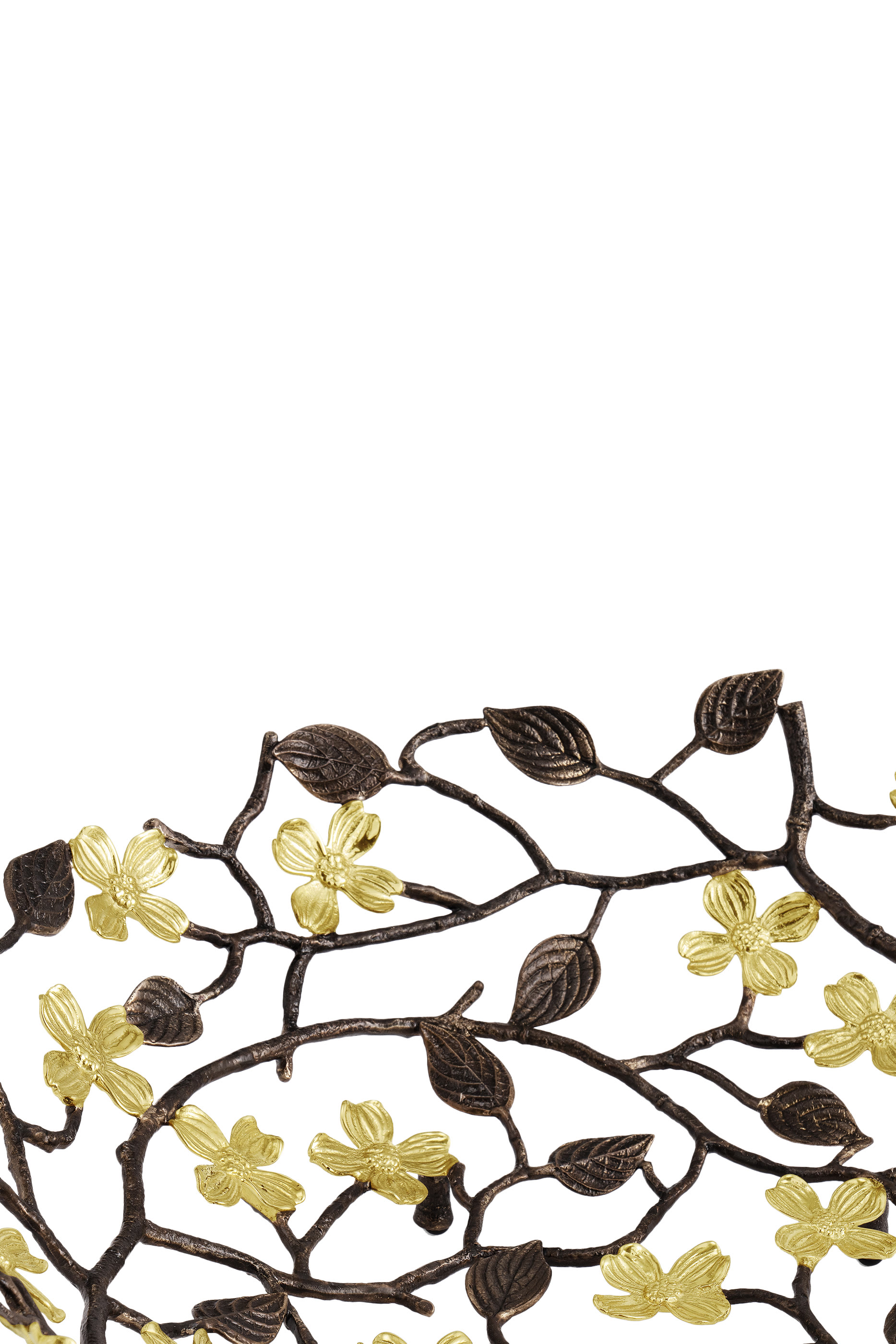 قطعة ديكور بتصميم سلة مزينة بأزهار الدوغوود