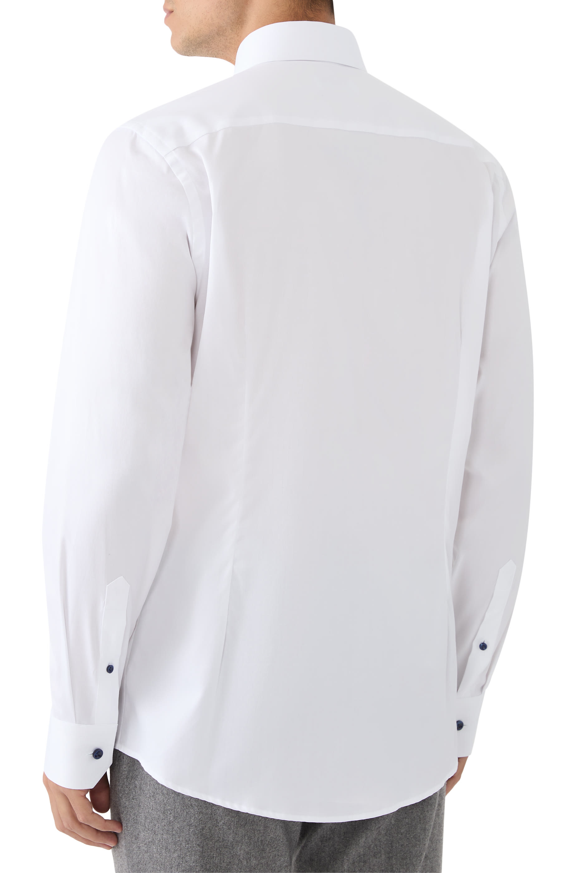 قميص بنقشة زهور تويل مميز للماركة